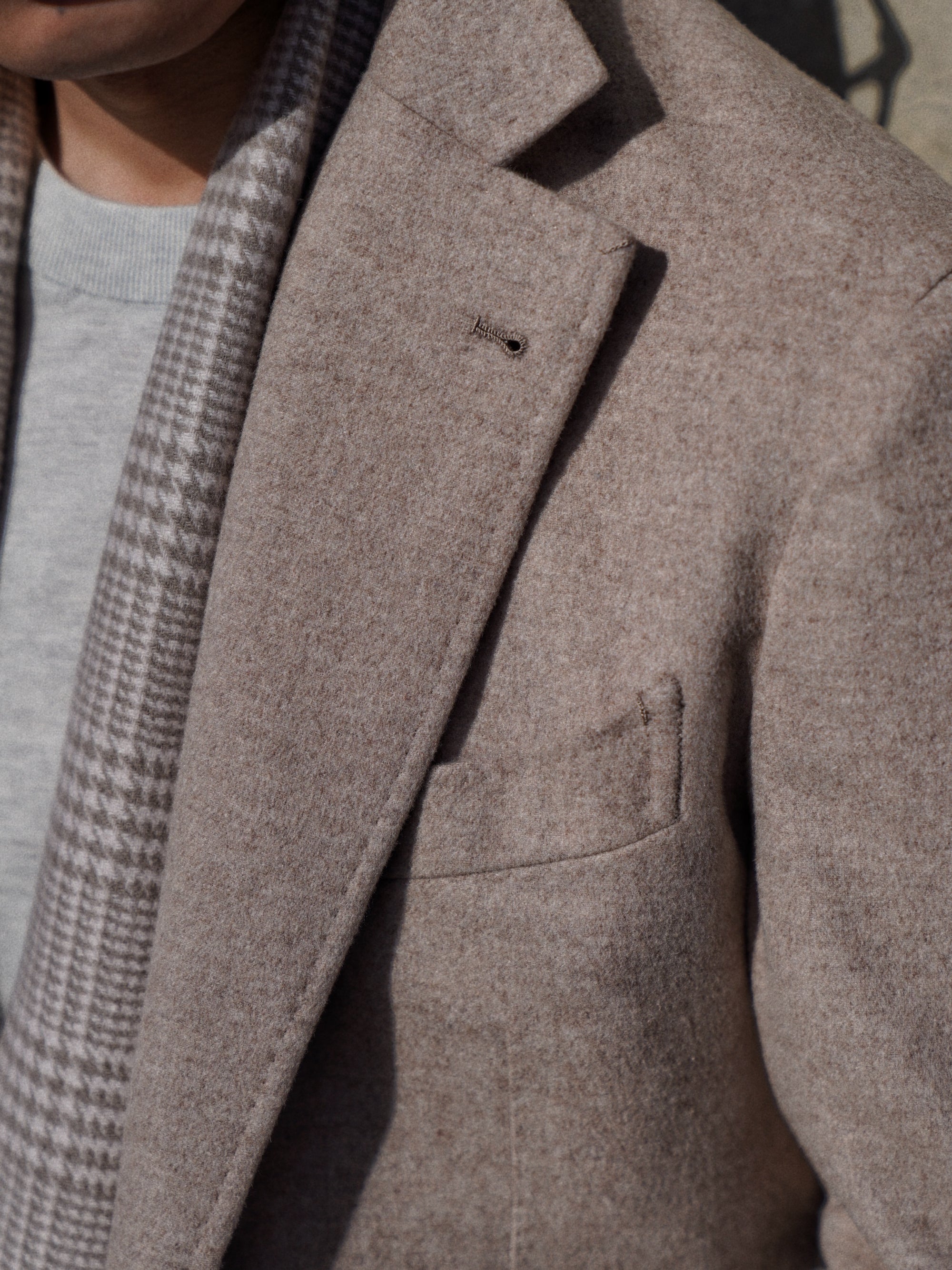 Oatmeal Wool Silk Jacket #982