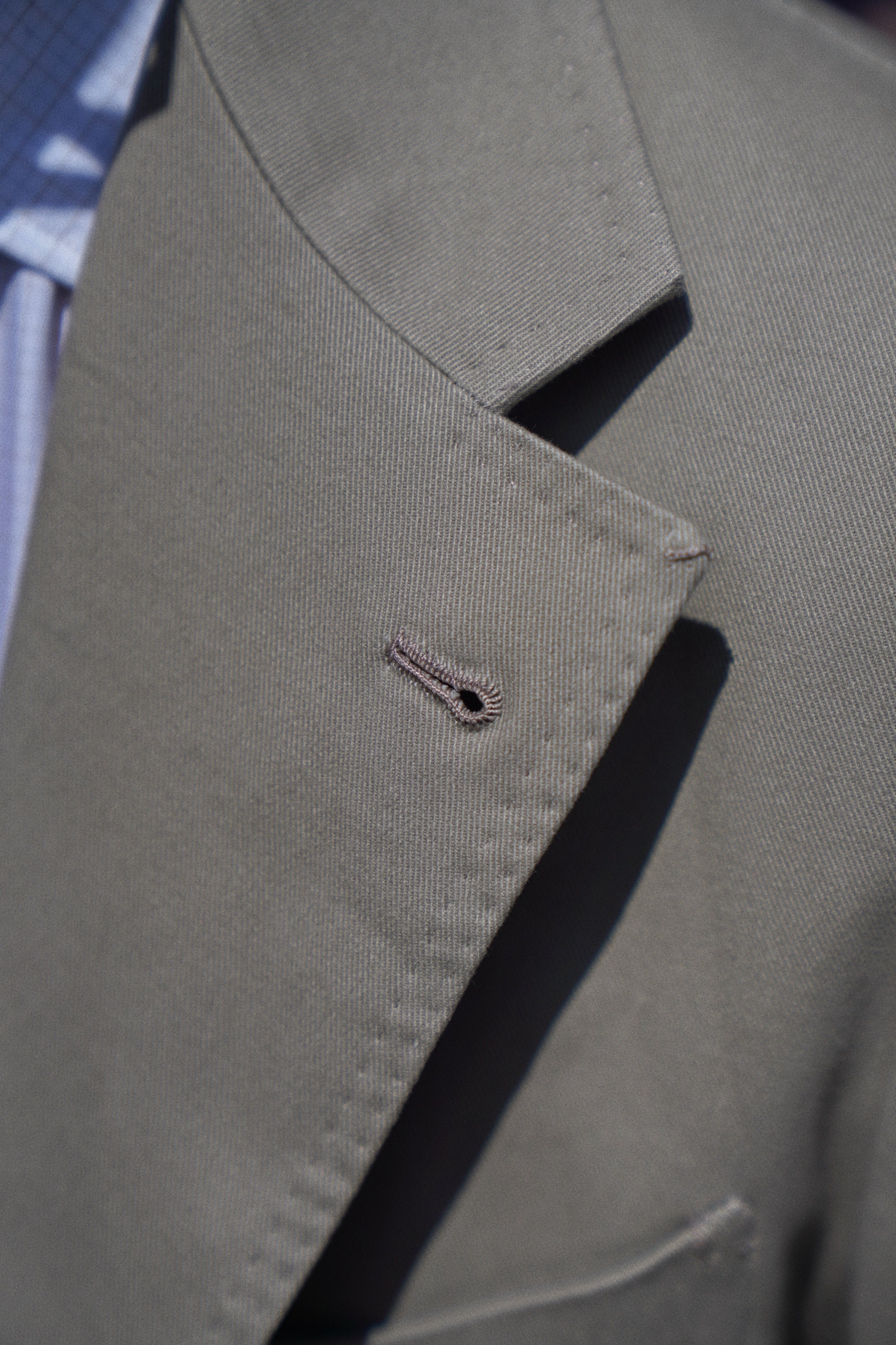 Olive Cotton Blending Suit #942