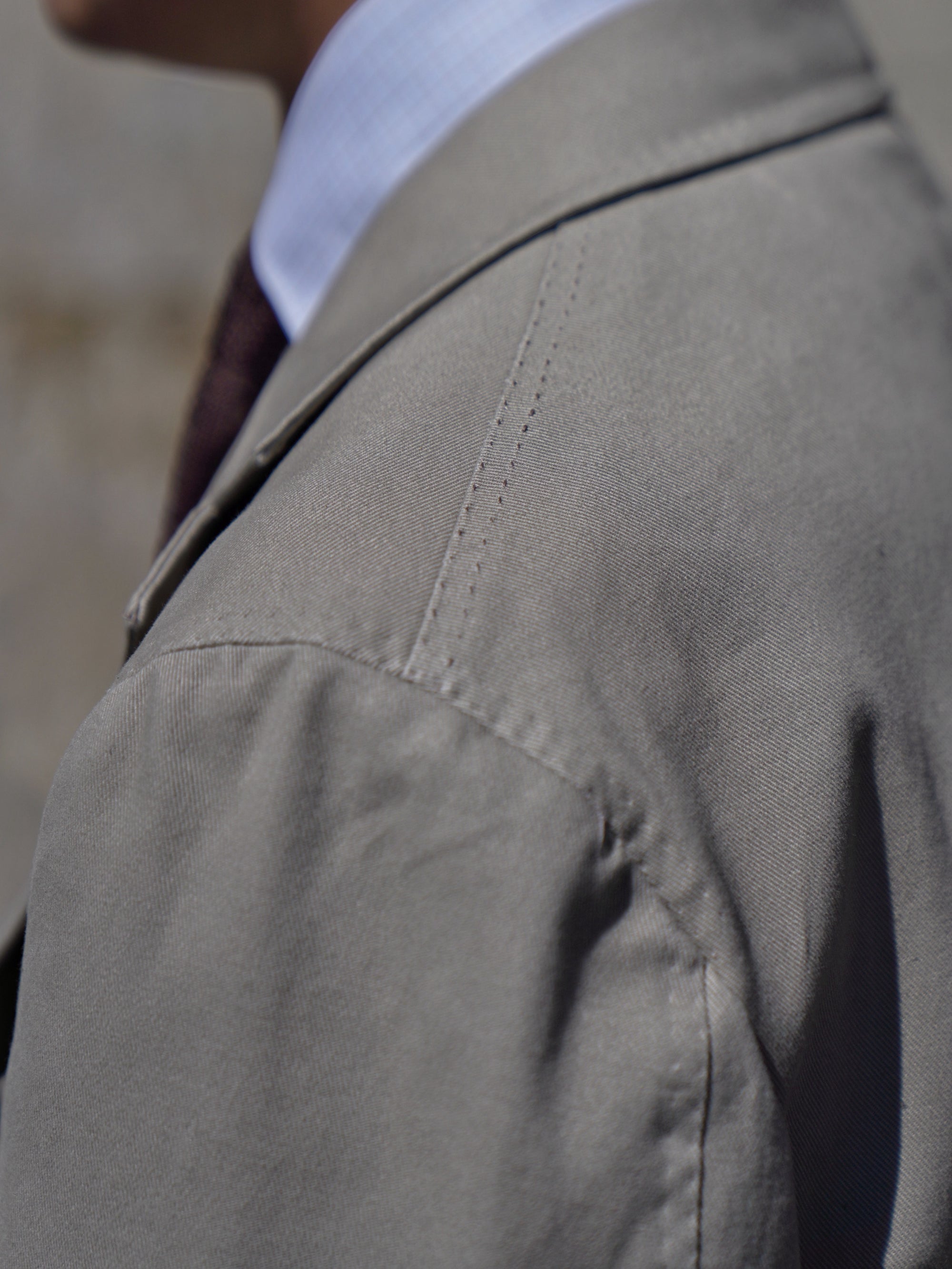 Olive Cotton Blending Suit #942