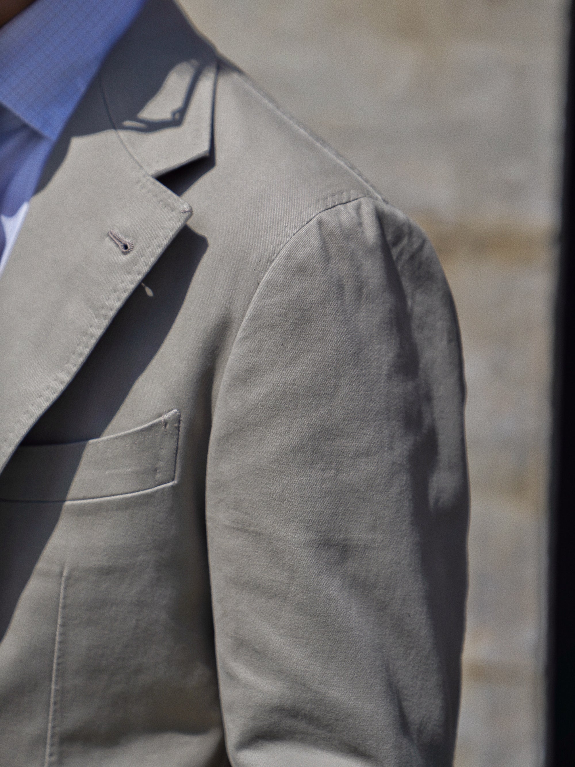 Olive Cotton Blending Suit #942