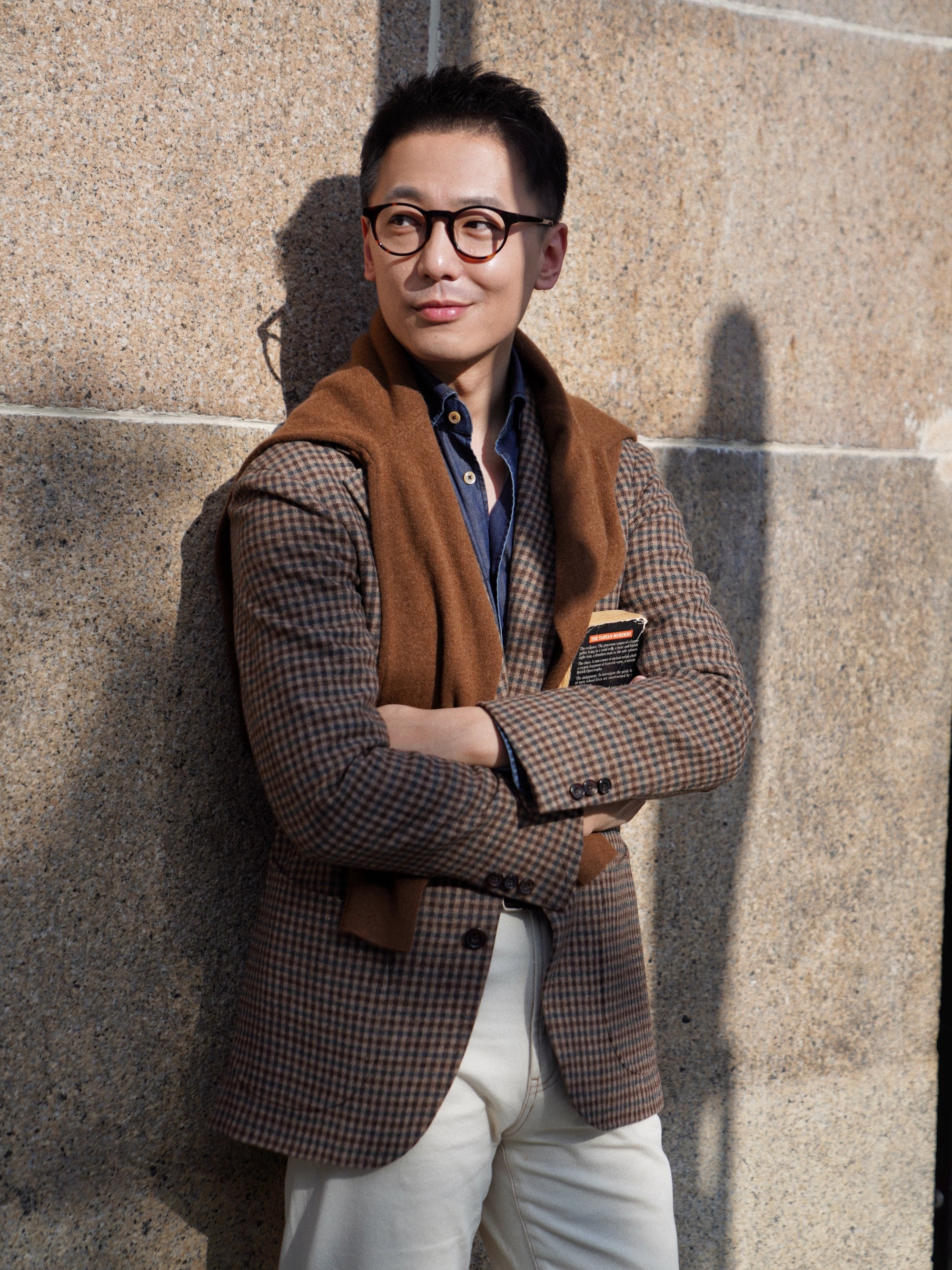 Camel / Brown Cashmere Crew Neck Jumper