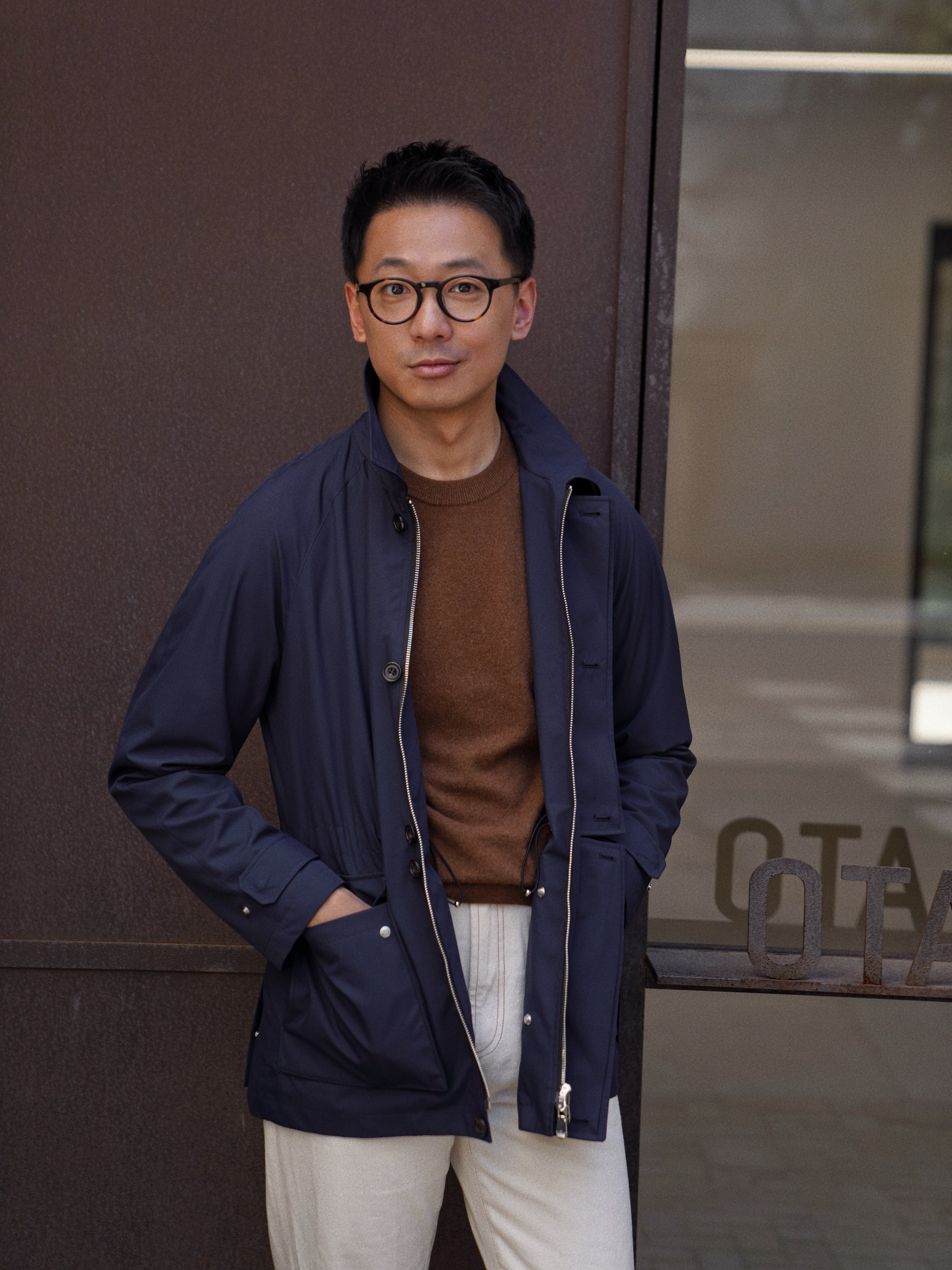 Camel / Brown Cashmere Crew Neck Jumper