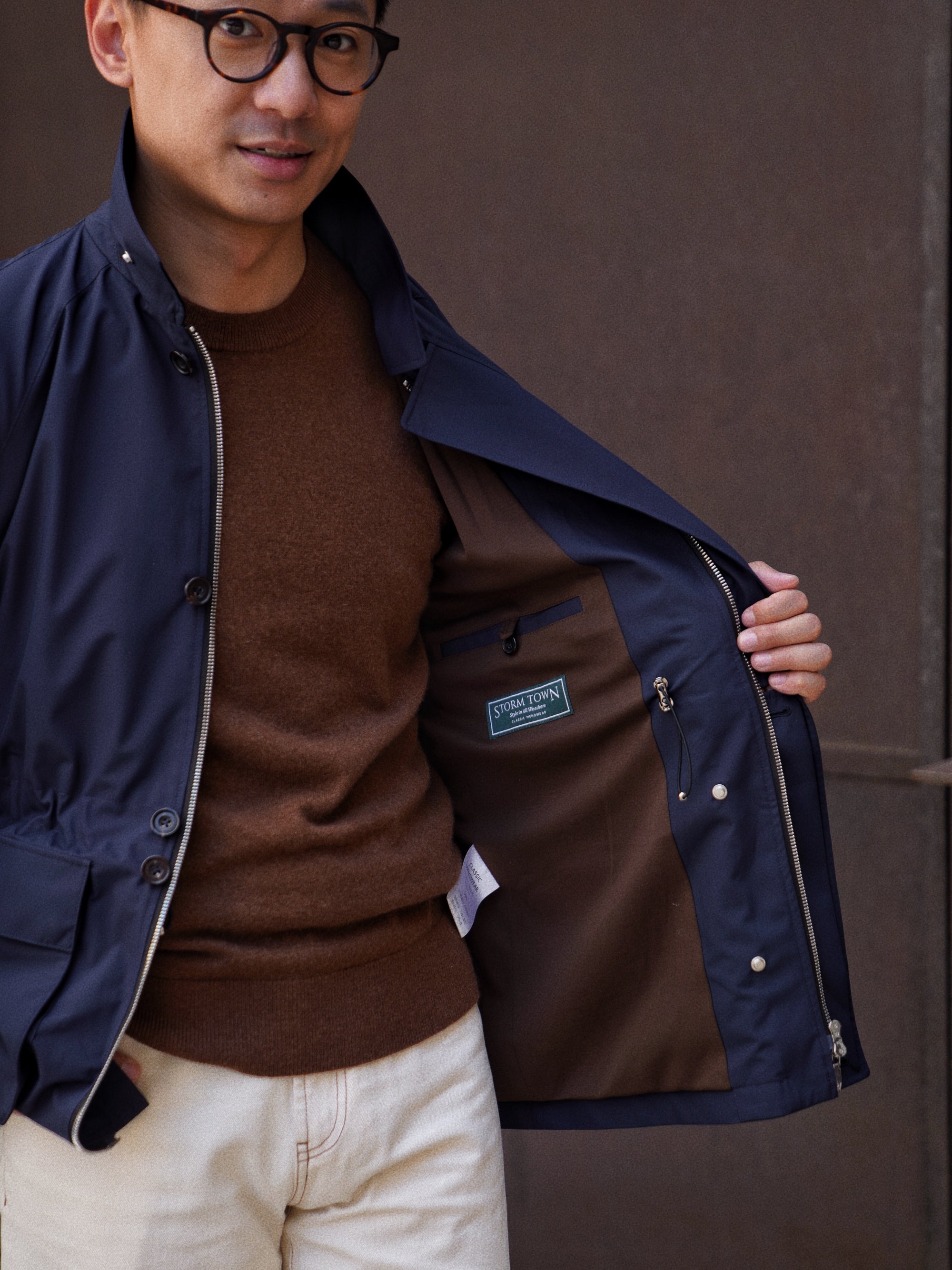 Camel / Brown Cashmere Crew Neck Jumper