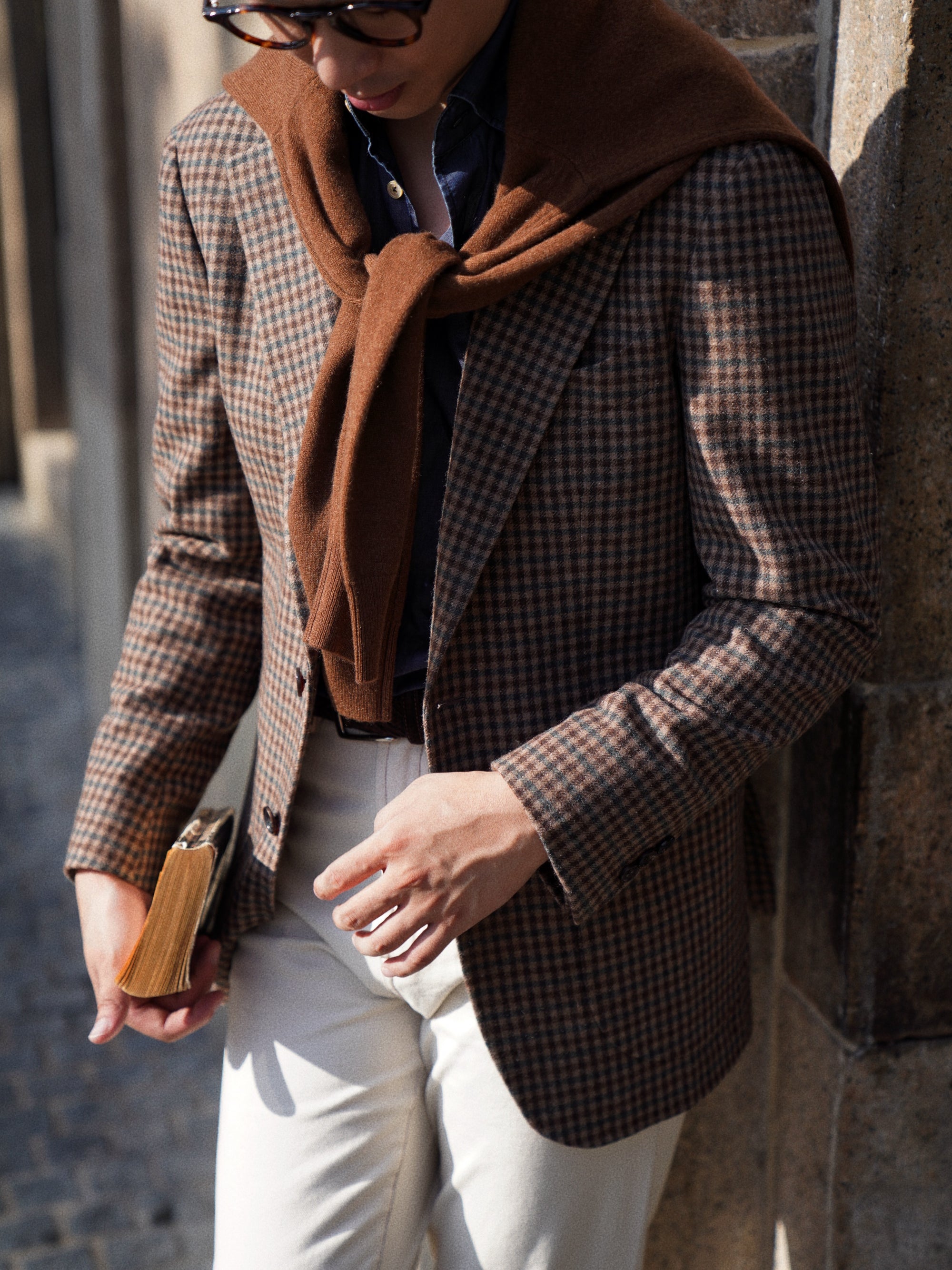 Camel / Brown Cashmere Crew Neck Jumper