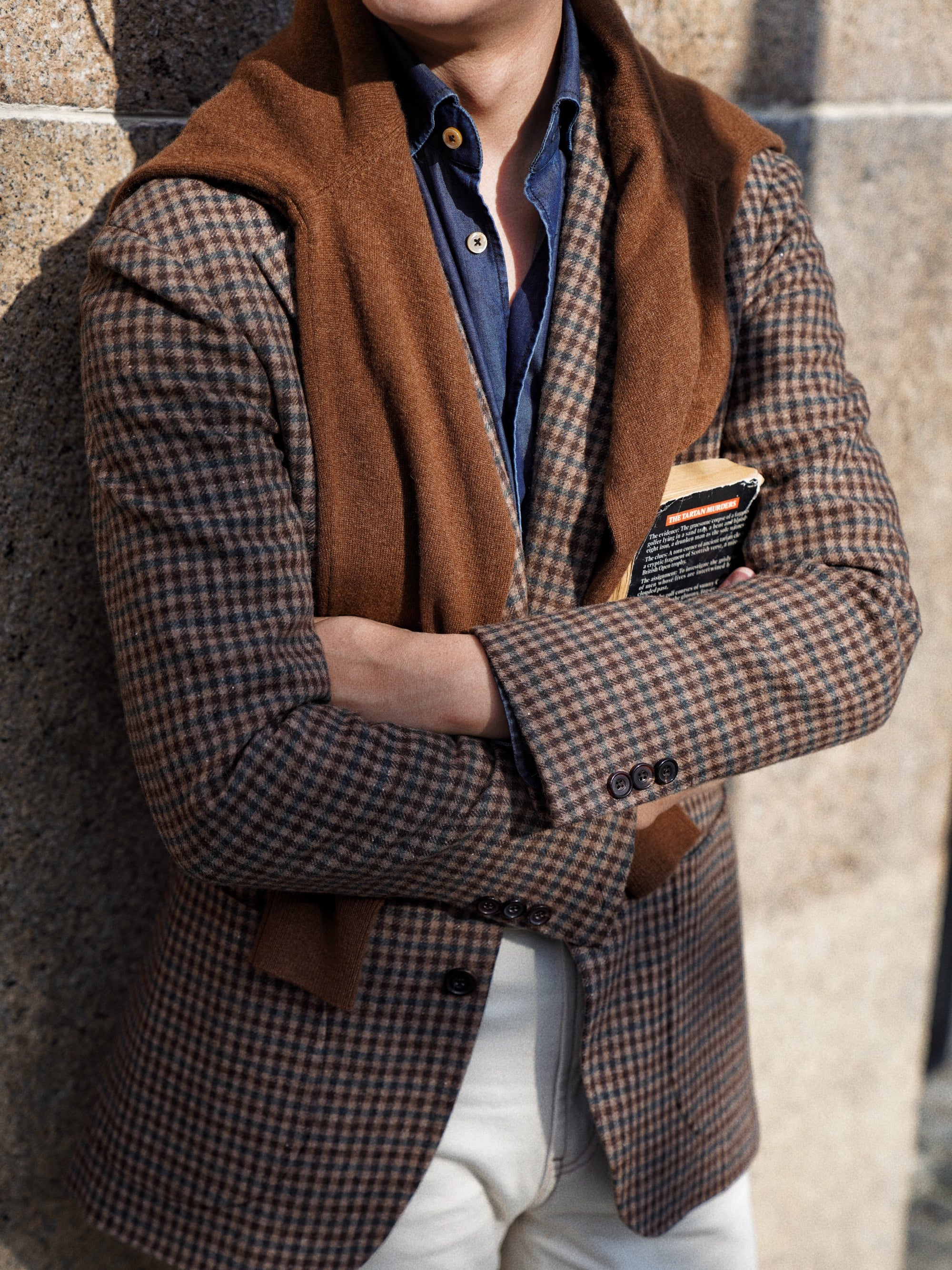 Camel / Brown Cashmere Crew Neck Jumper