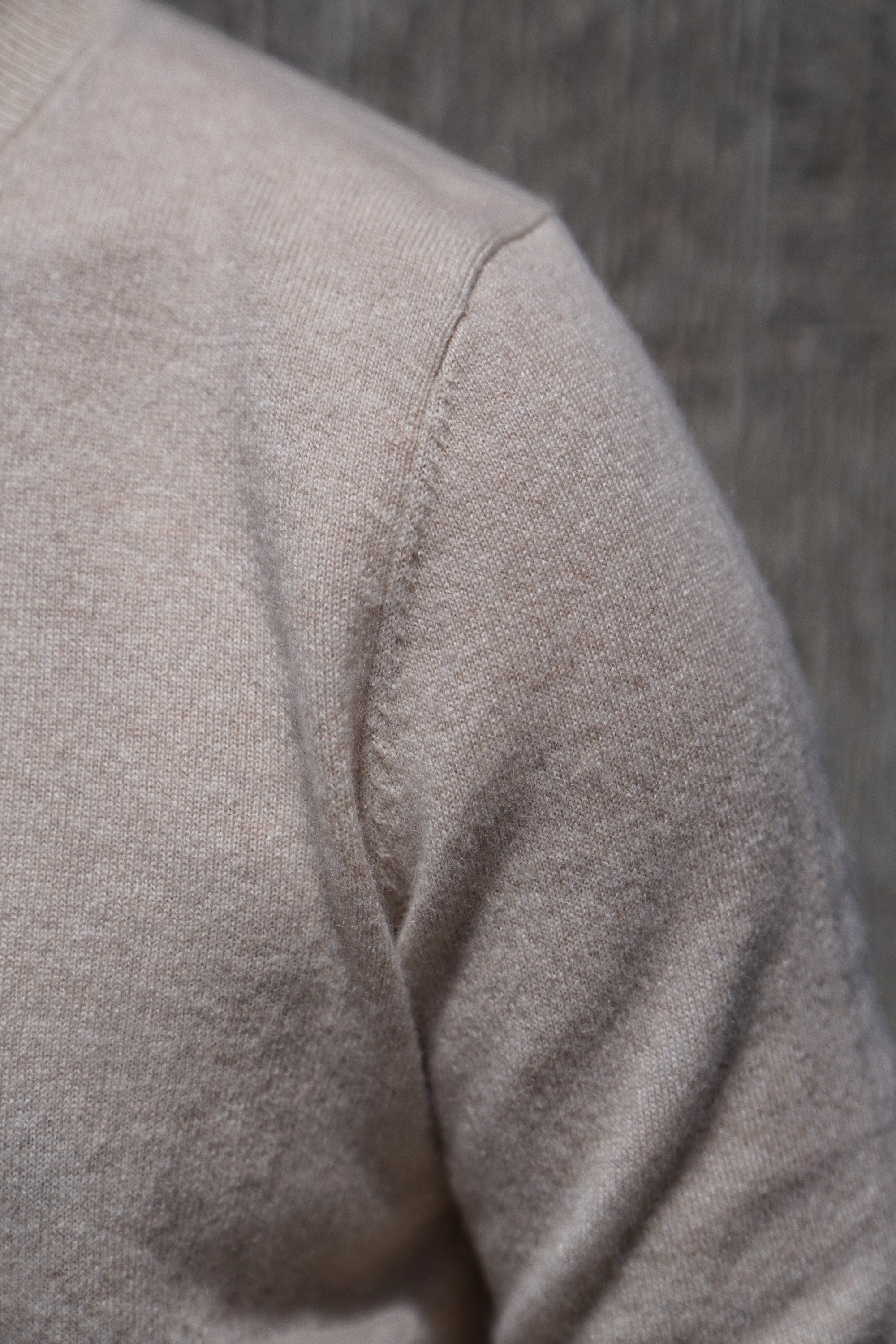 Camel / Brown Cashmere Crew Neck Jumper