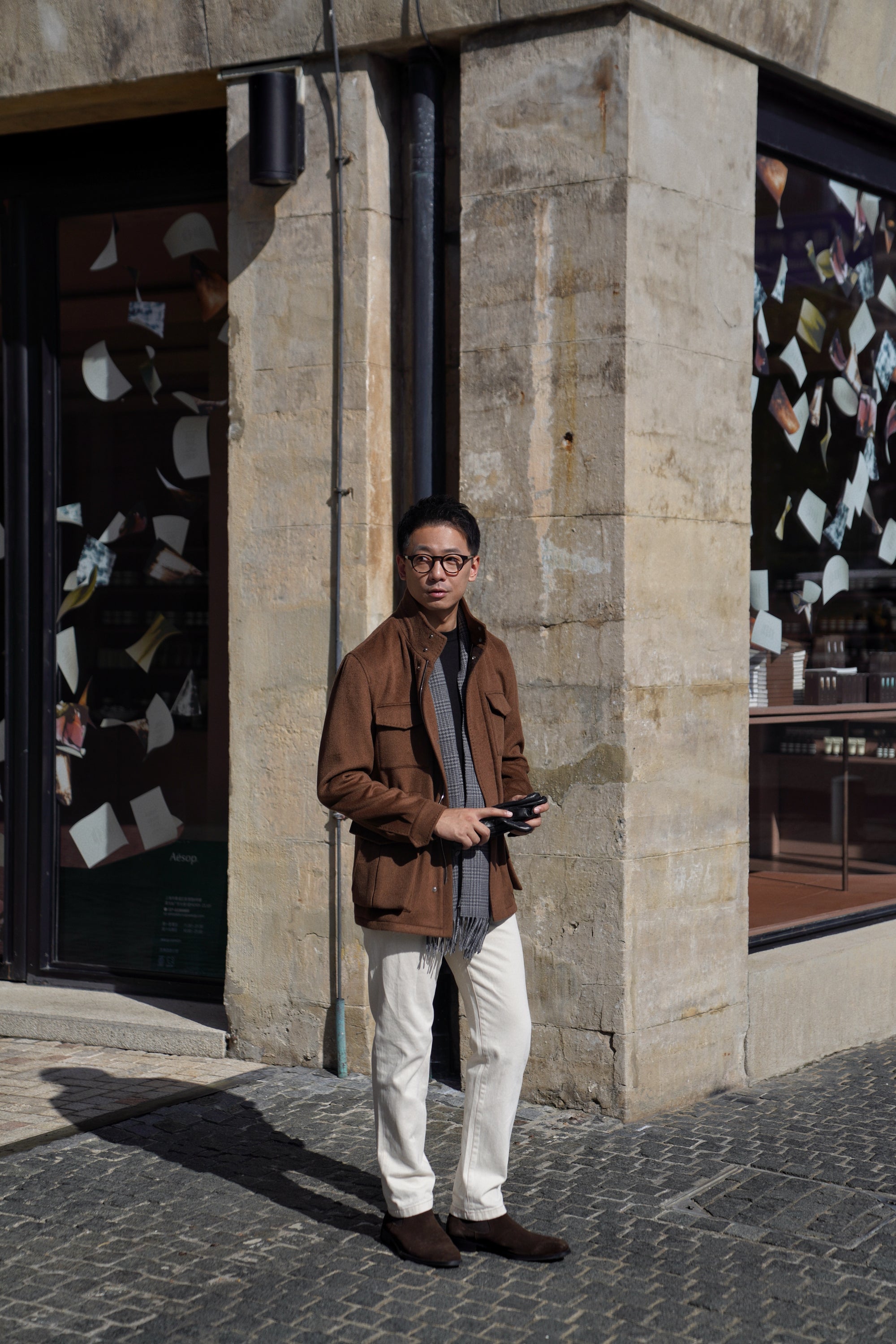 Tobacco Wool Silk M65 Jacket #376
