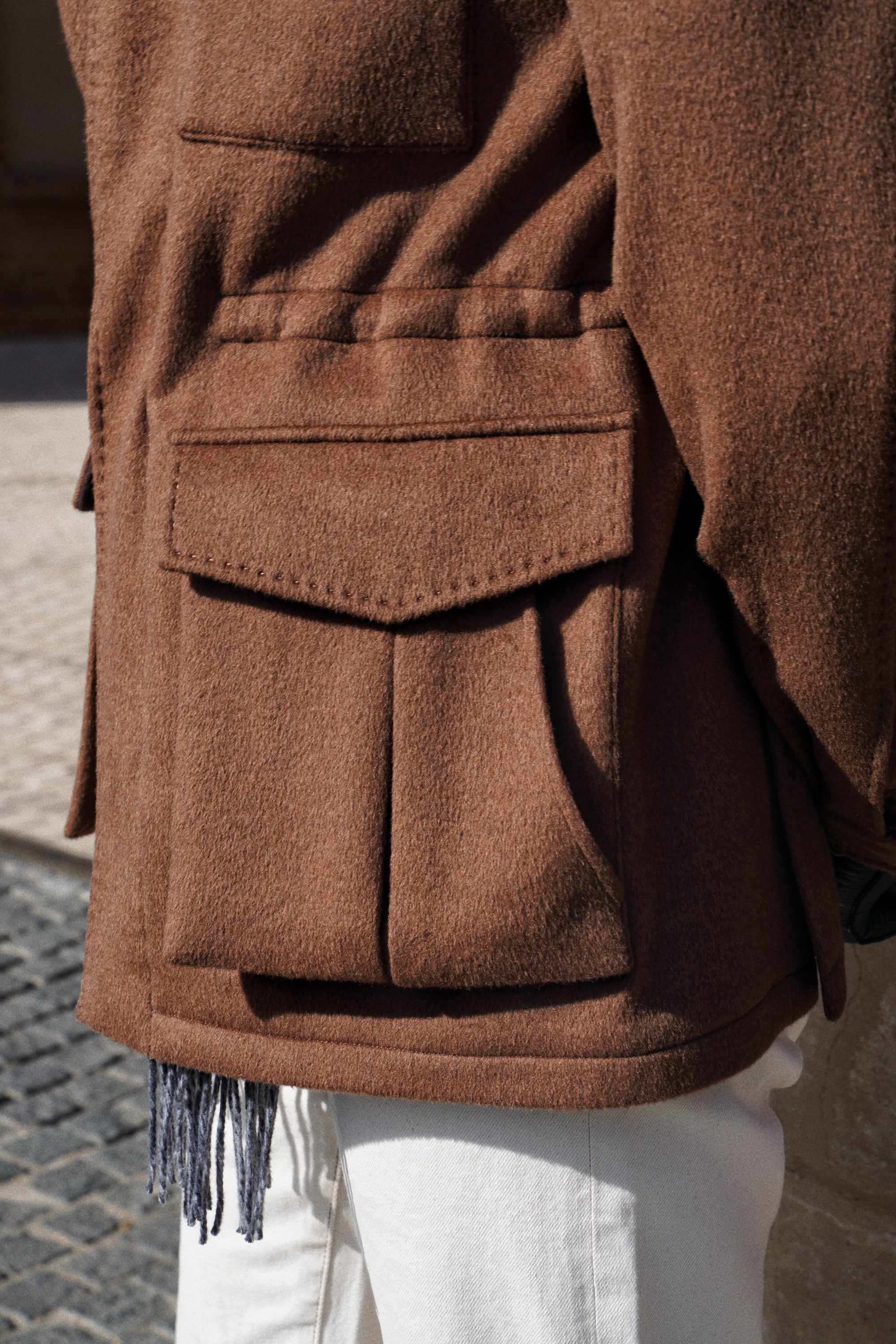 Tobacco Wool Silk M65 Jacket #376