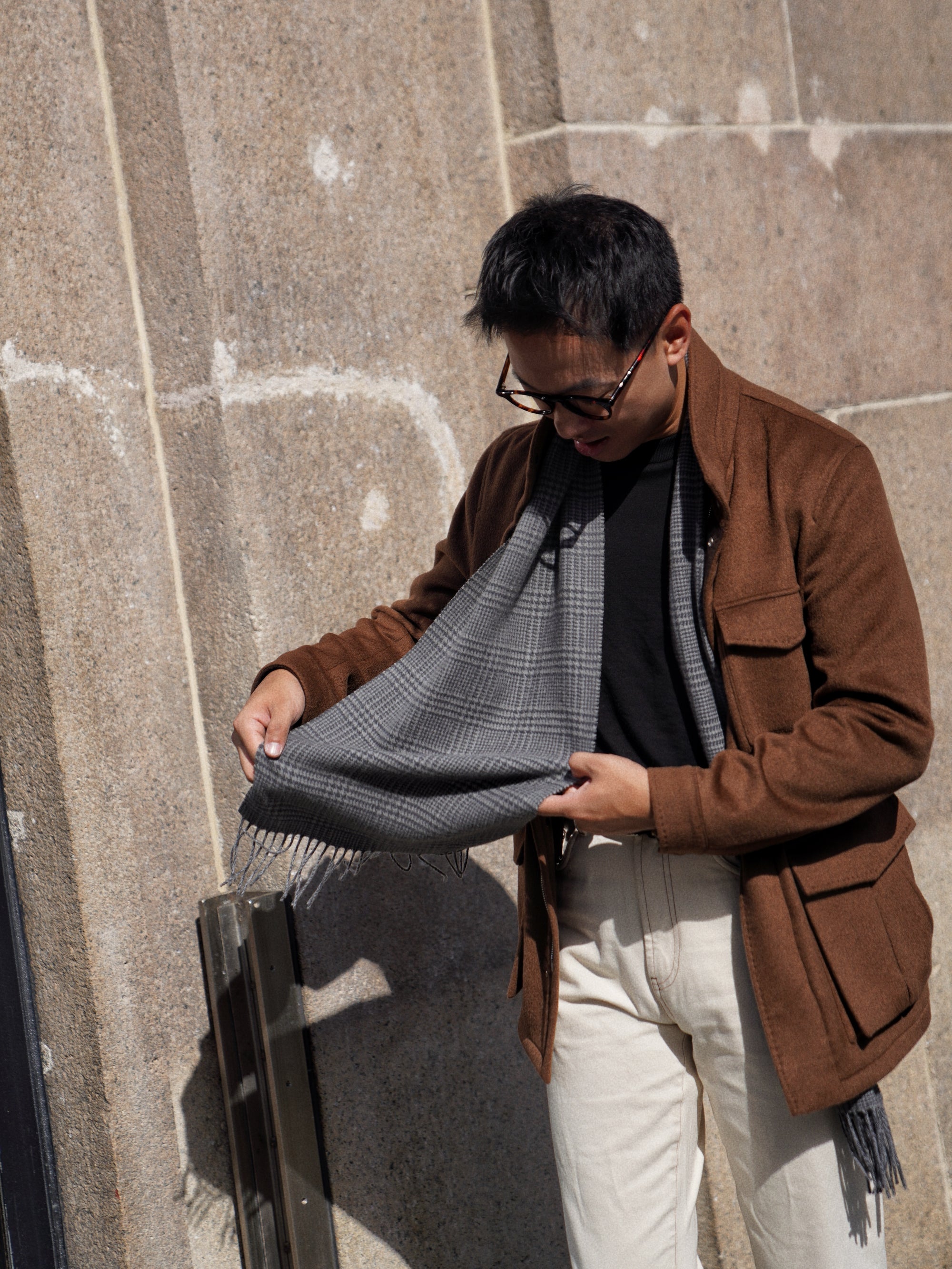 Tobacco Wool Silk M65 Jacket #376