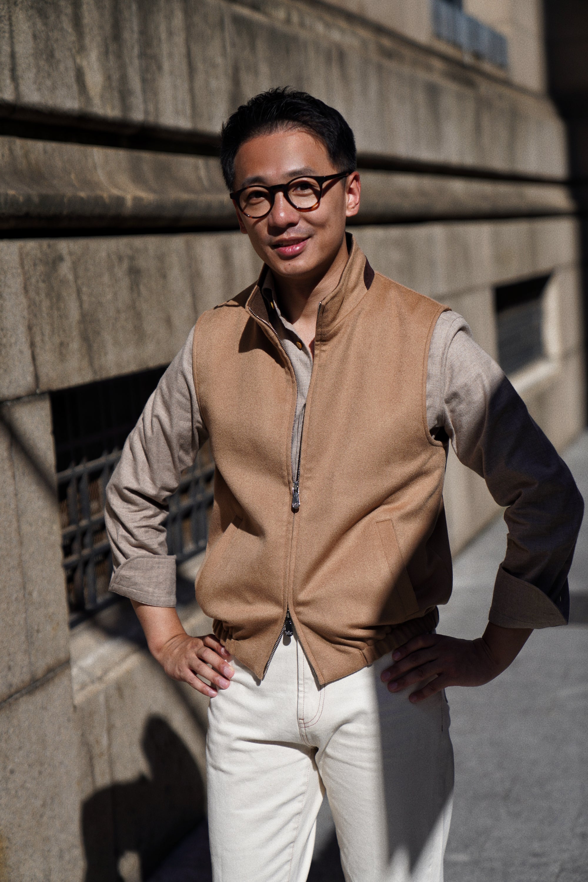 Camel Cashmere Gilet #355