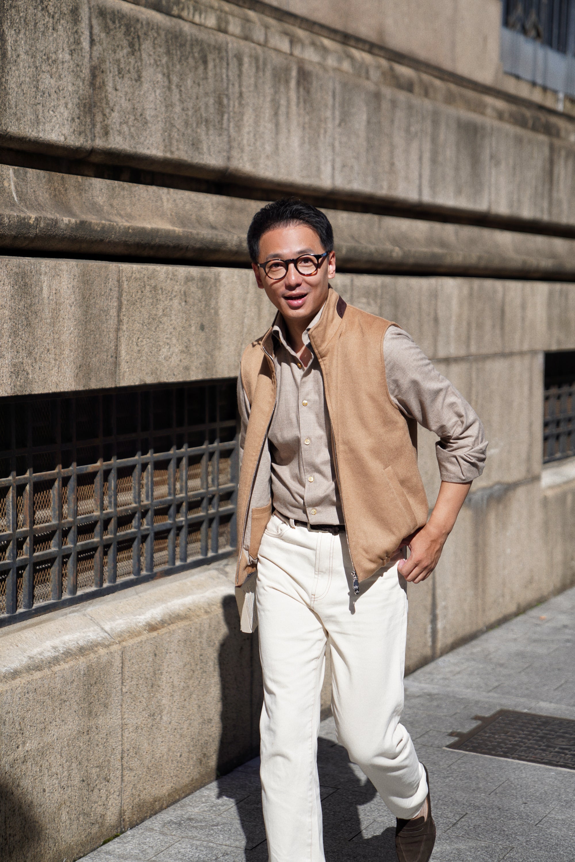 Camel Cashmere Gilet #355