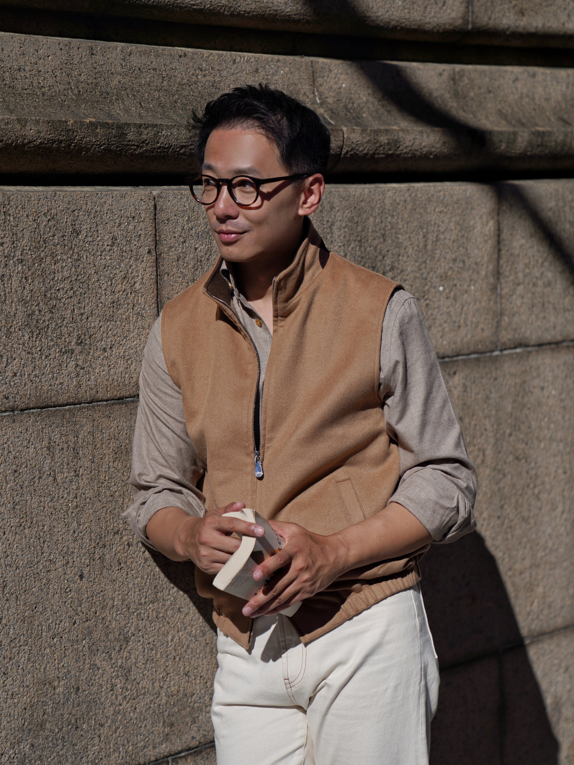 Camel Cashmere Gilet #355