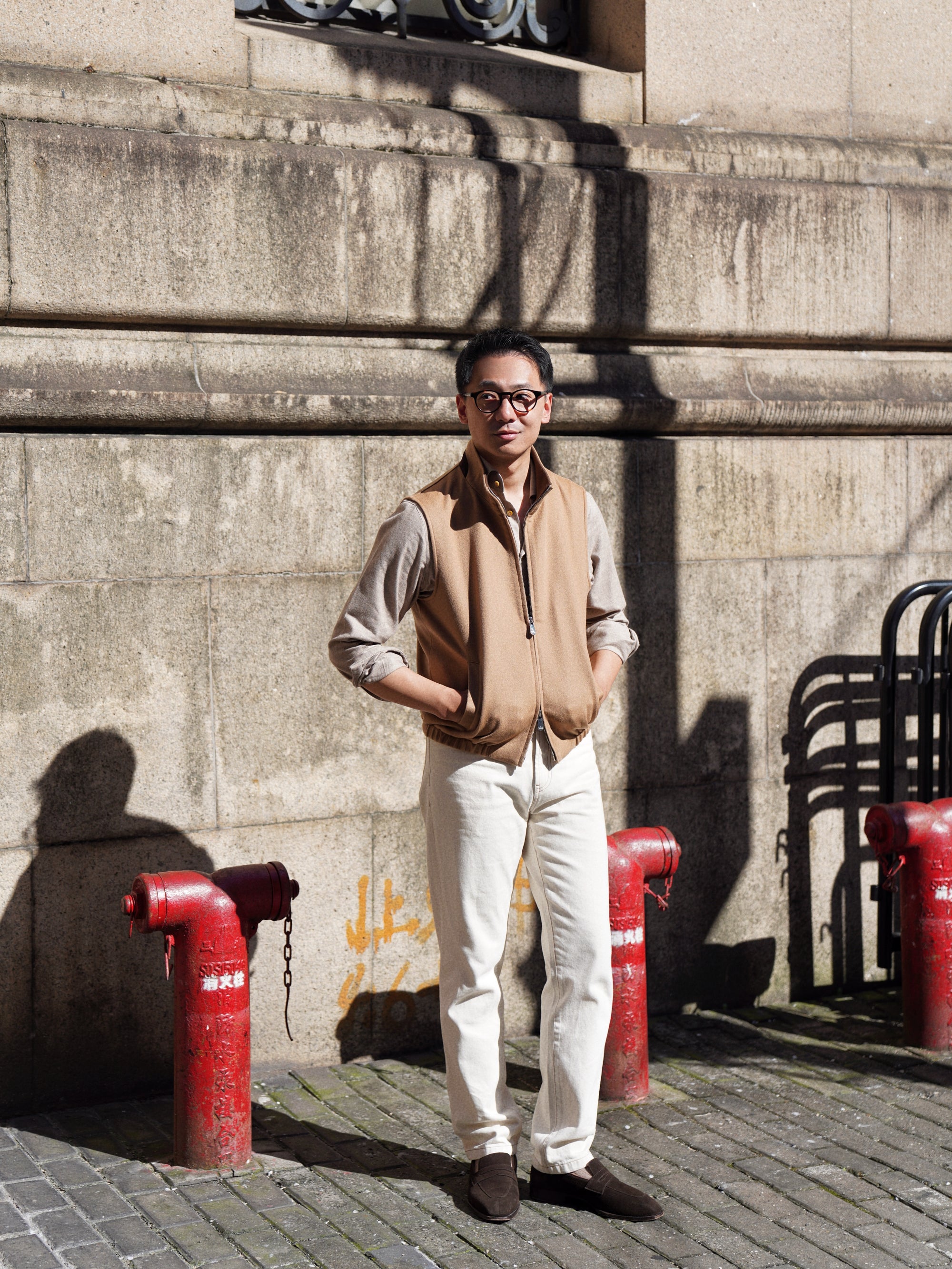 Camel Cashmere Gilet #355