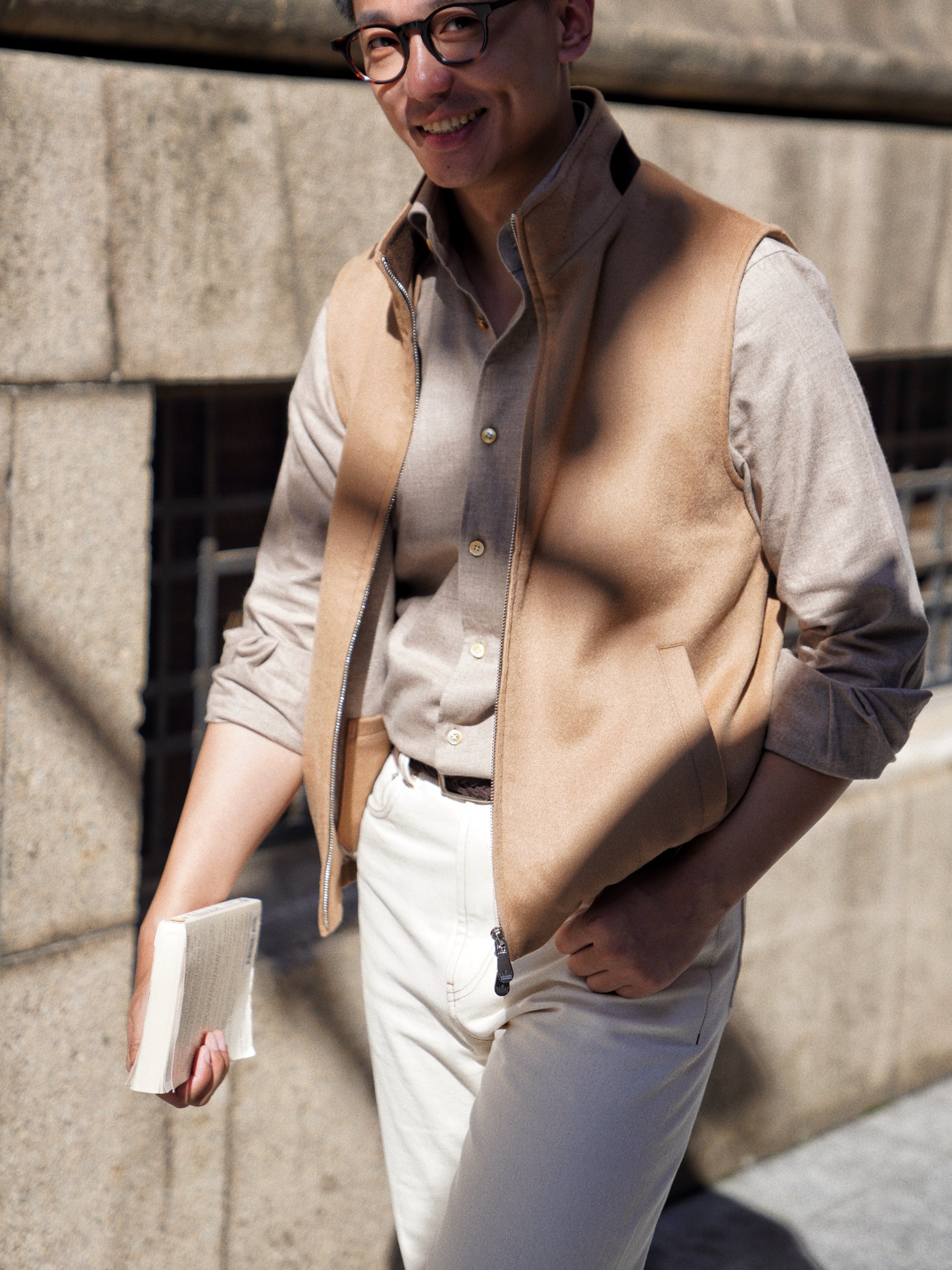 Camel Cashmere Gilet #355