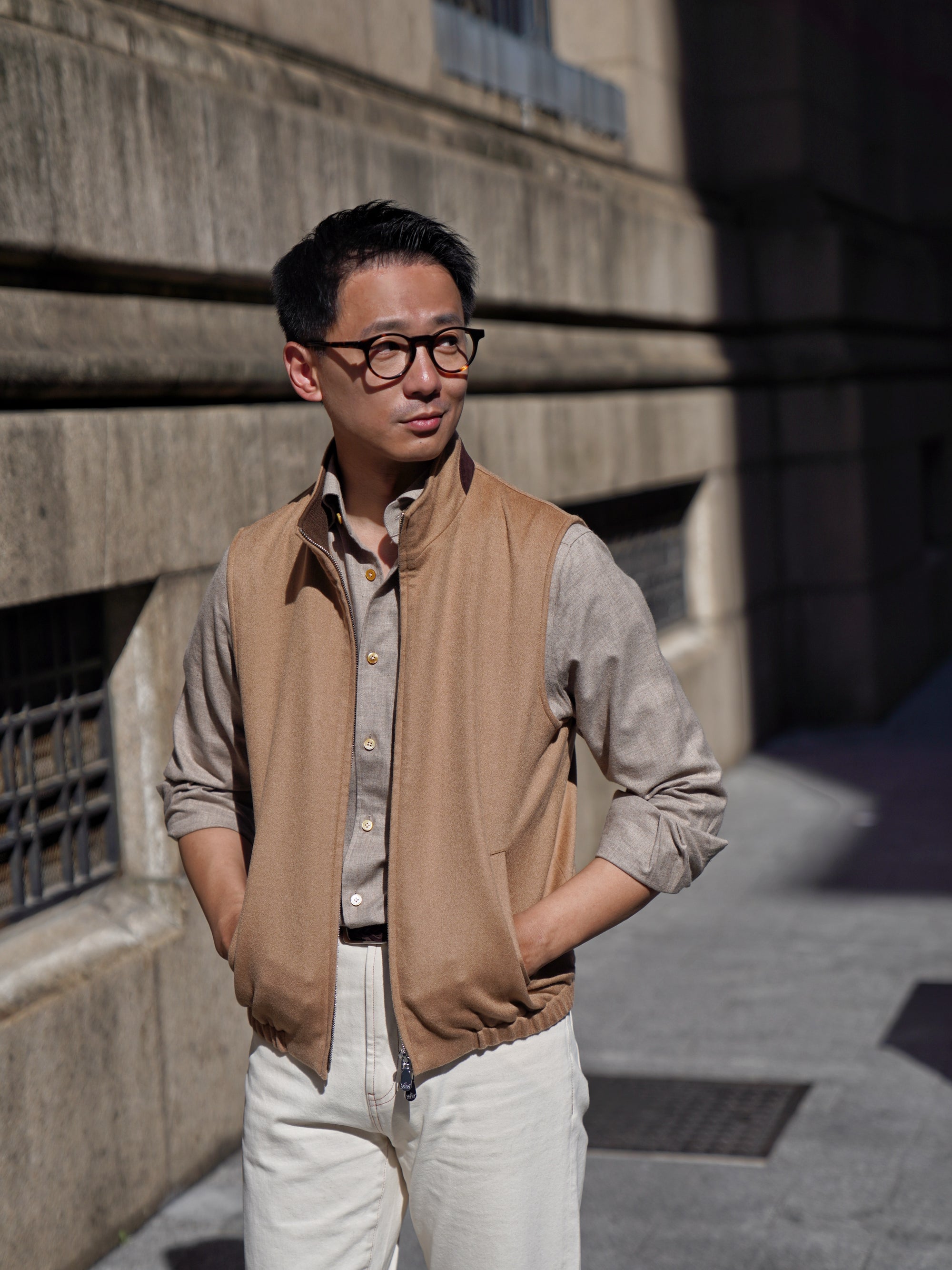 Camel Cashmere Gilet #355