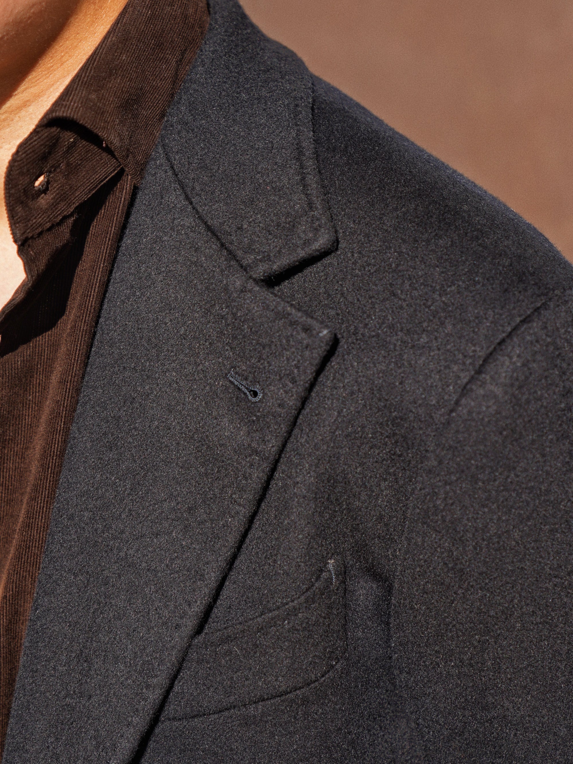 Navy Wool Cashmere Blazer #833