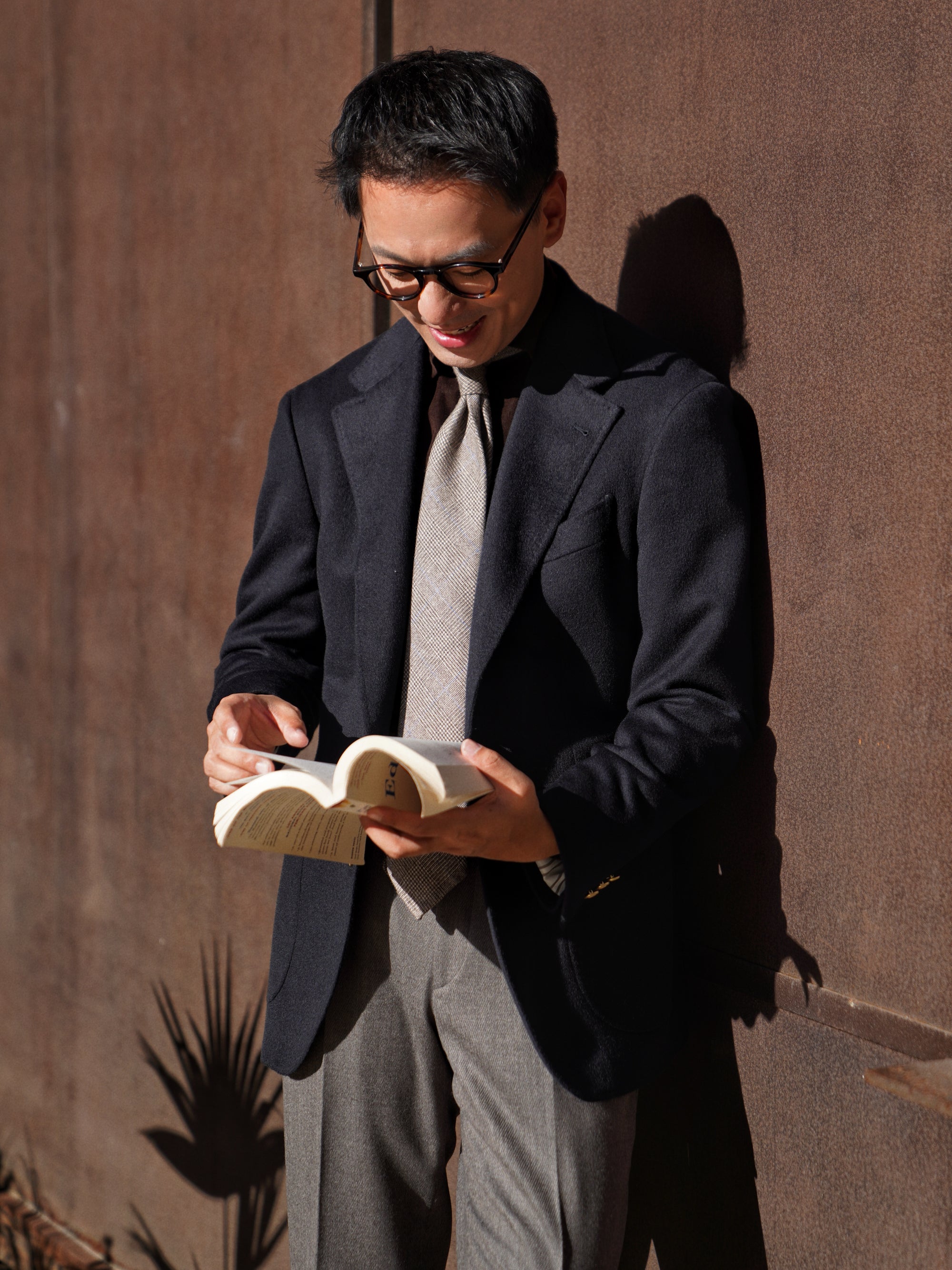 Navy Wool Cashmere Blazer #833