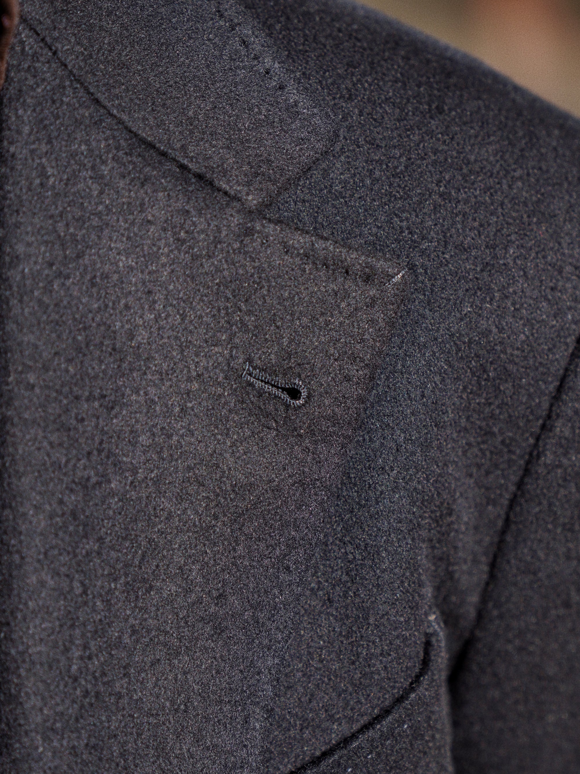 Navy Wool Cashmere Blazer #833