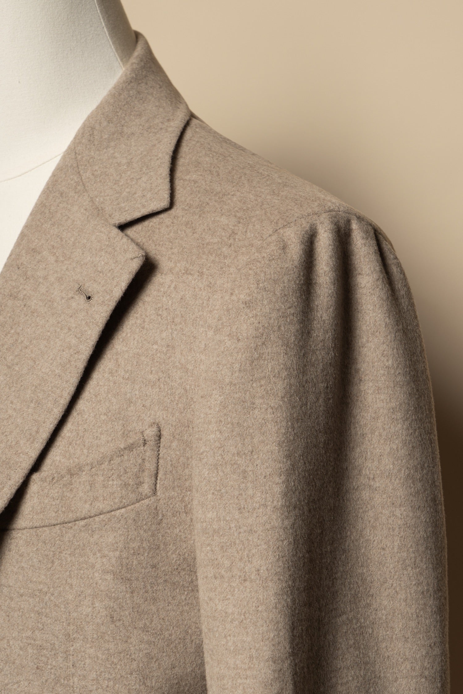 Oatmeal Wool Silk Jacket #982