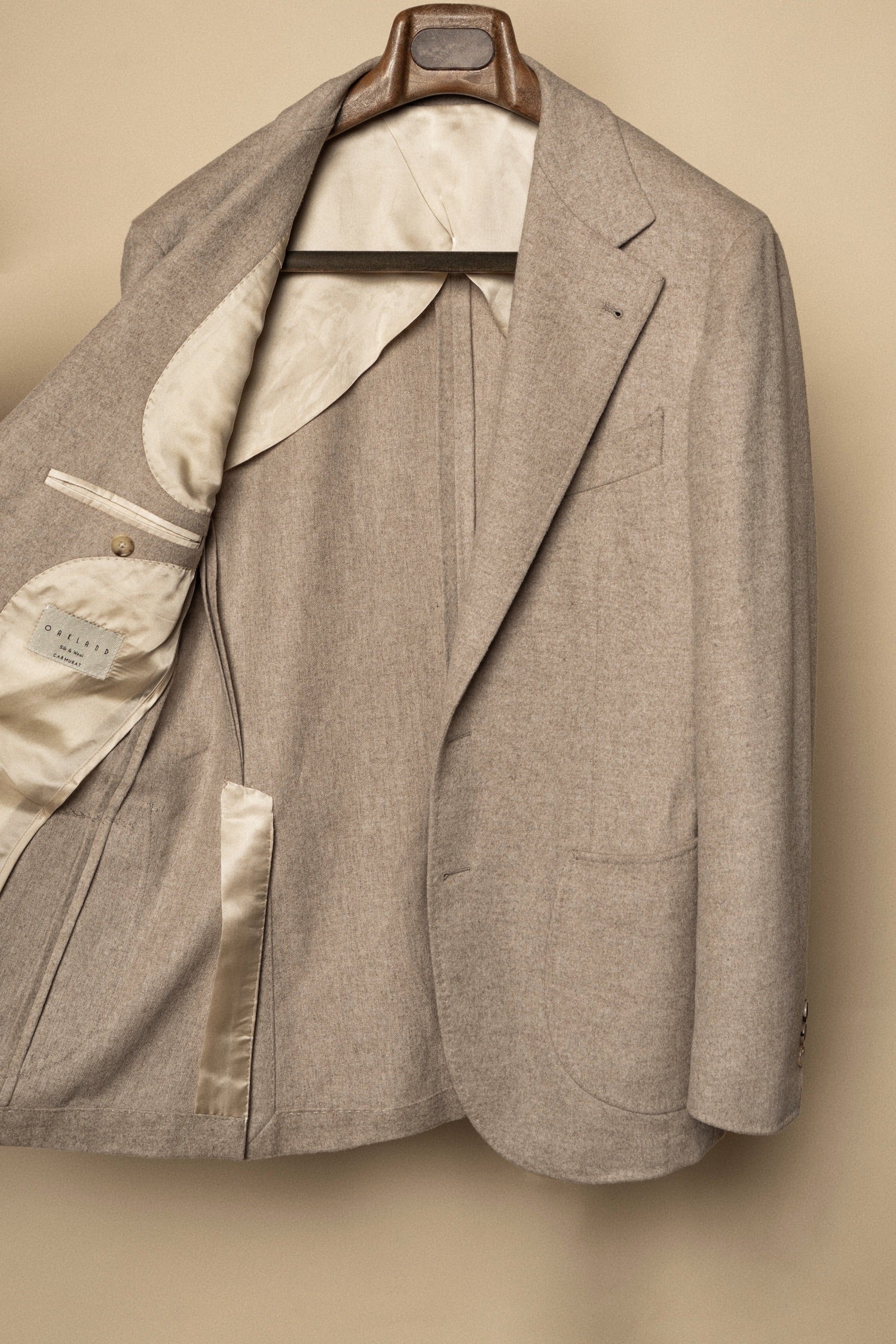 Oatmeal Wool Silk Jacket #982