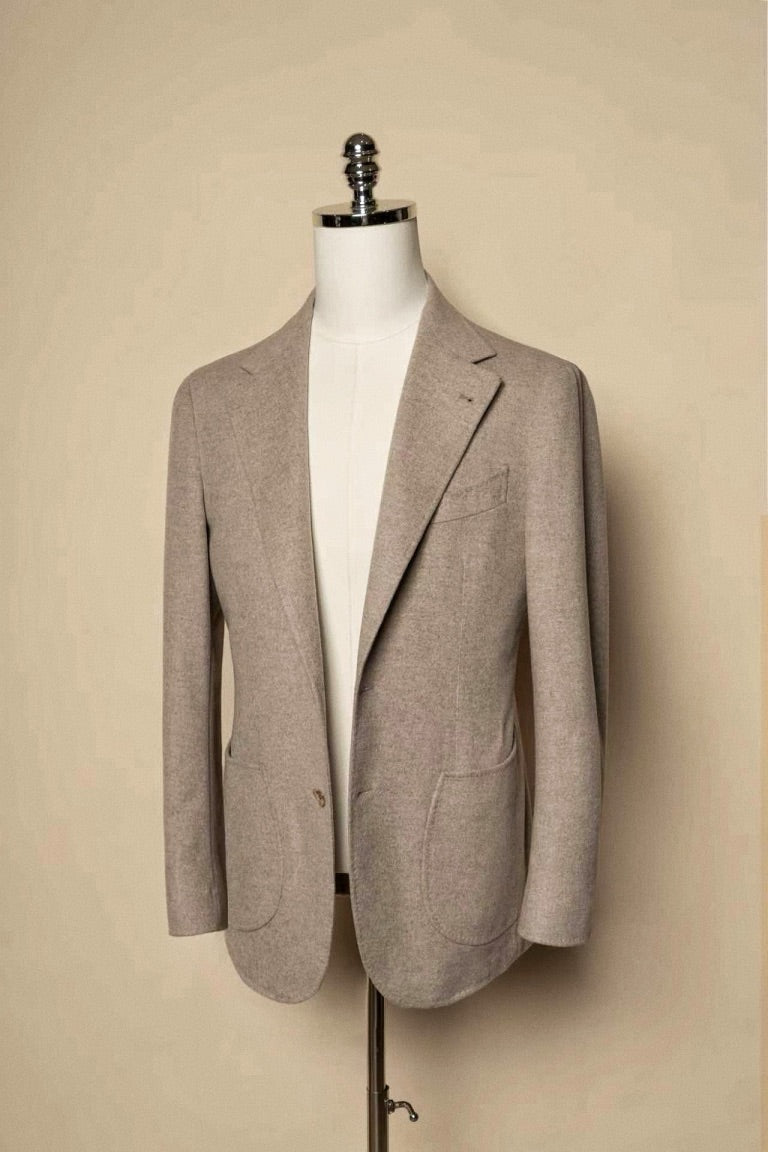 Oatmeal Wool Silk Jacket #982