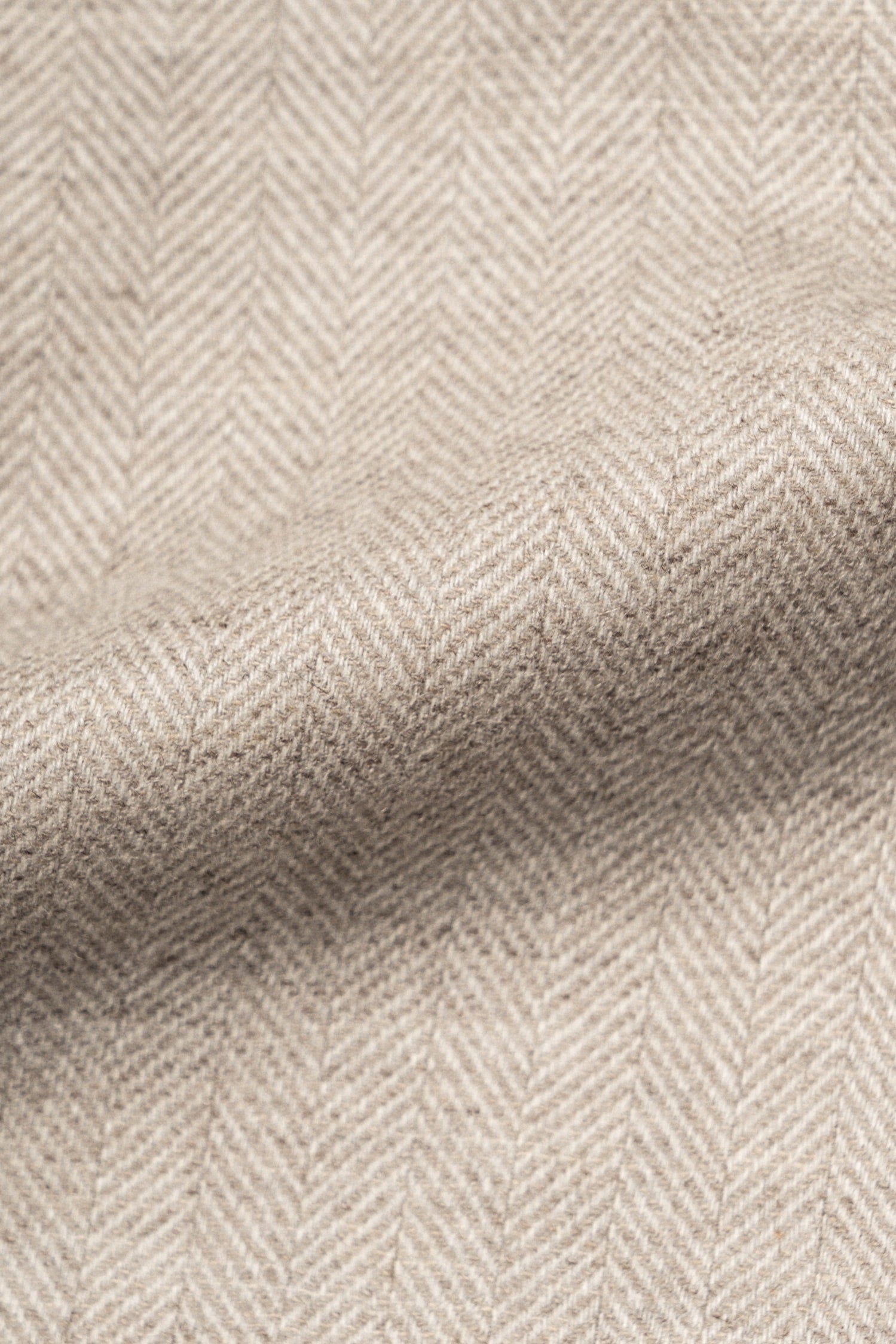 MTO Cereal Wool Cashmere Herringbone Bomber Jacket #1030