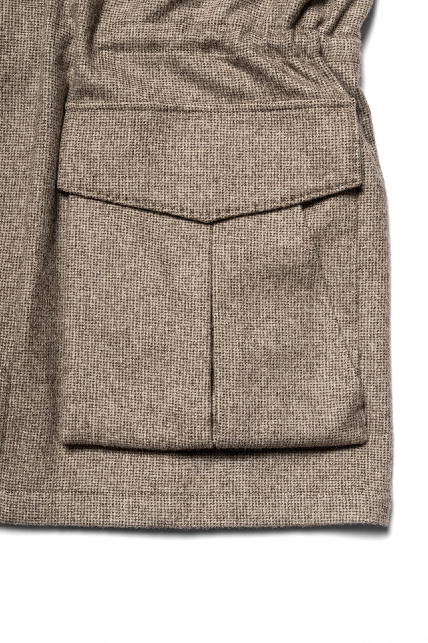 MTO Olive Houndstooth Cashmere Bamboo Fiber M65 Jacket #442