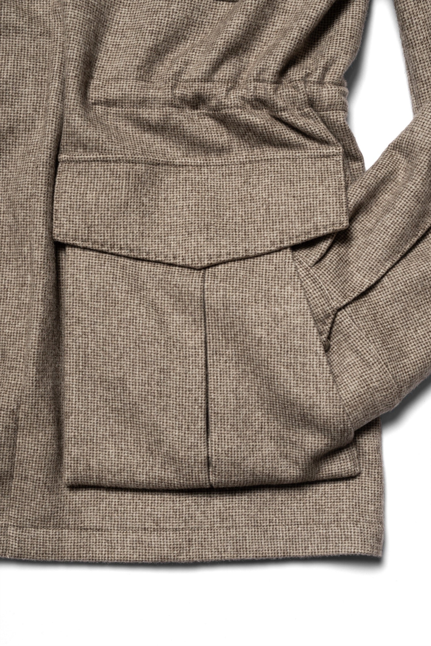 MTO Olive Houndstooth Cashmere Bamboo Fiber M65 Jacket #442