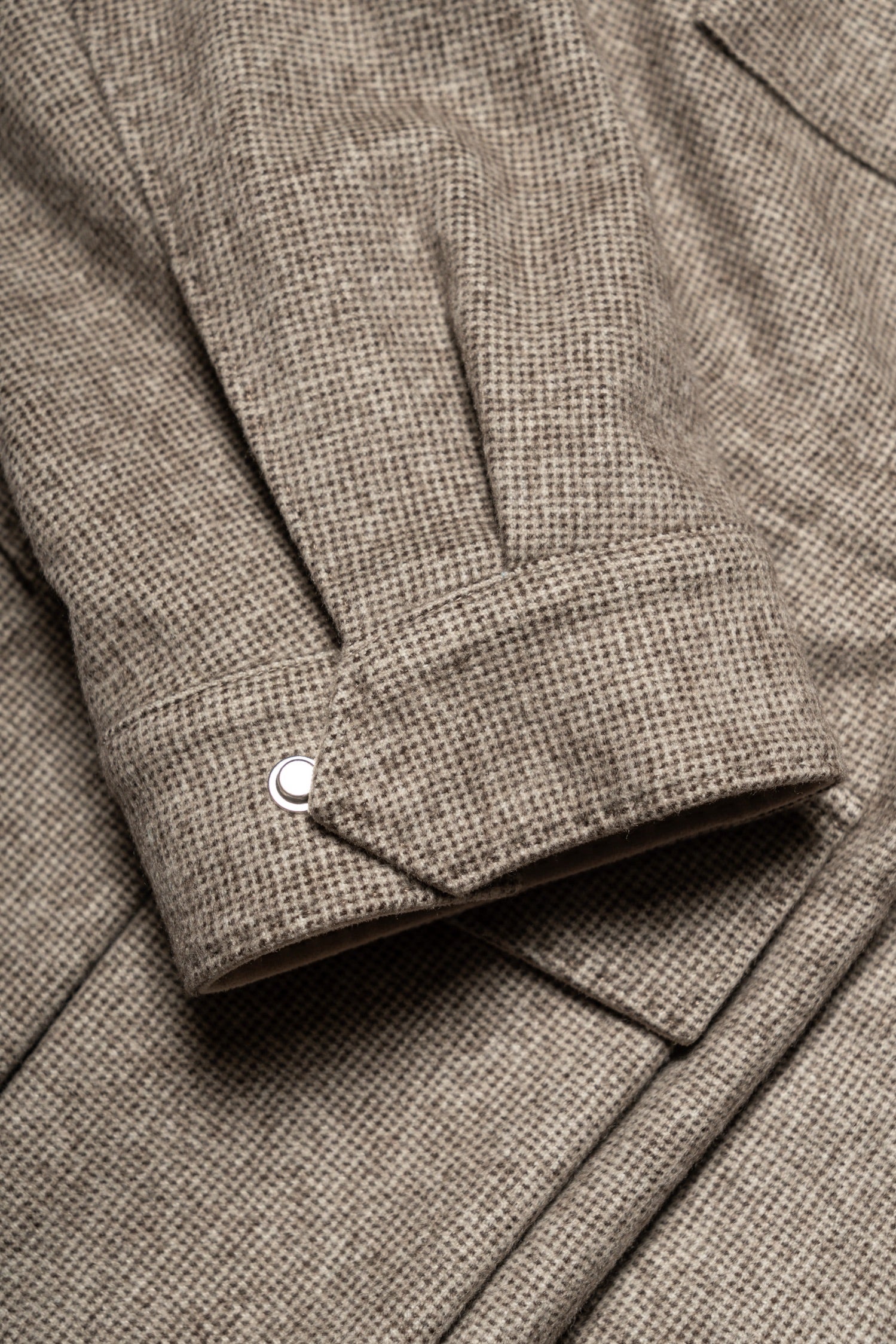 MTO Olive Houndstooth Cashmere Bamboo Fiber M65 Jacket #442