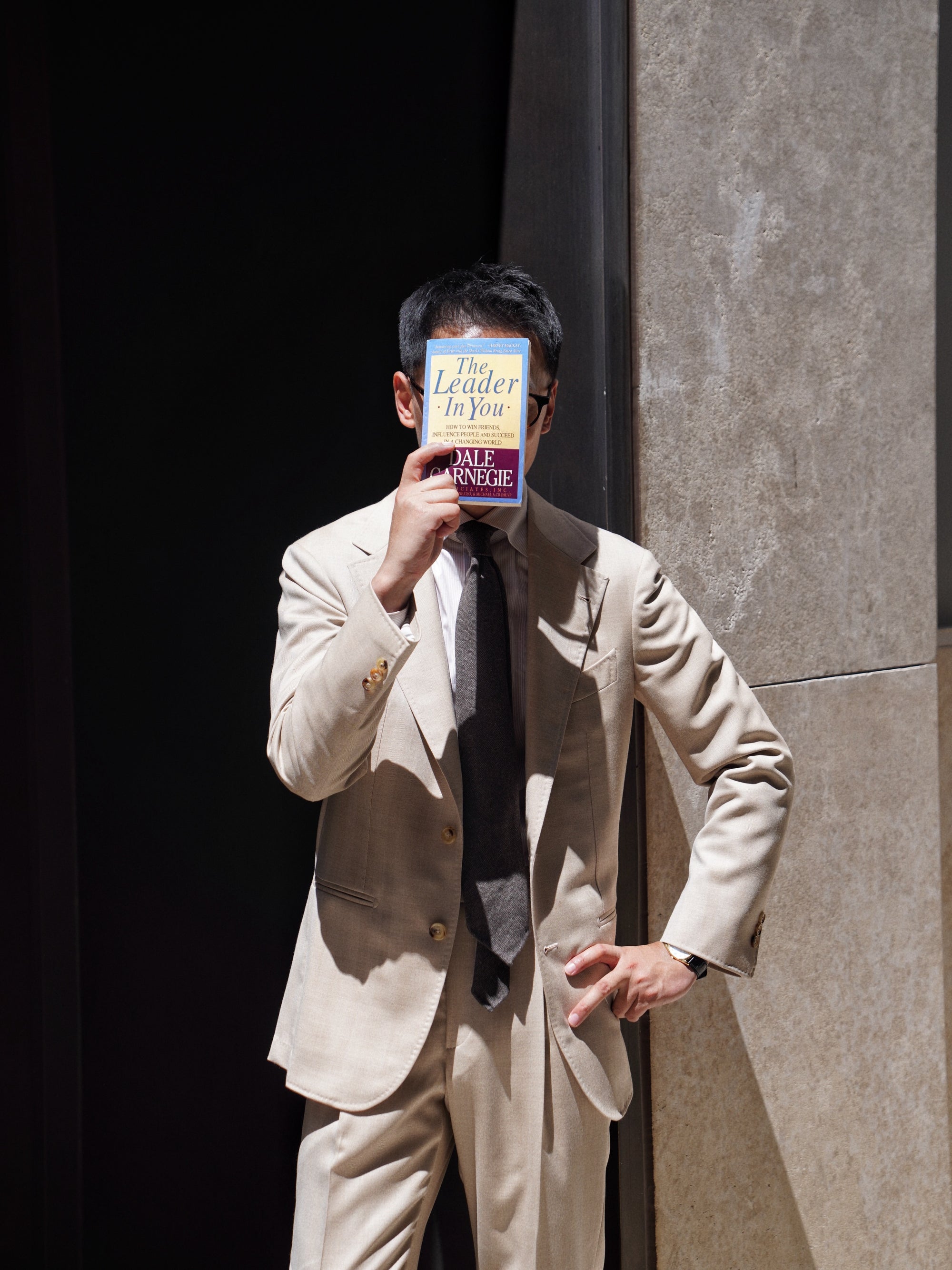MTO Light Camel Herringbone 17 Micron 130s Suit #1025