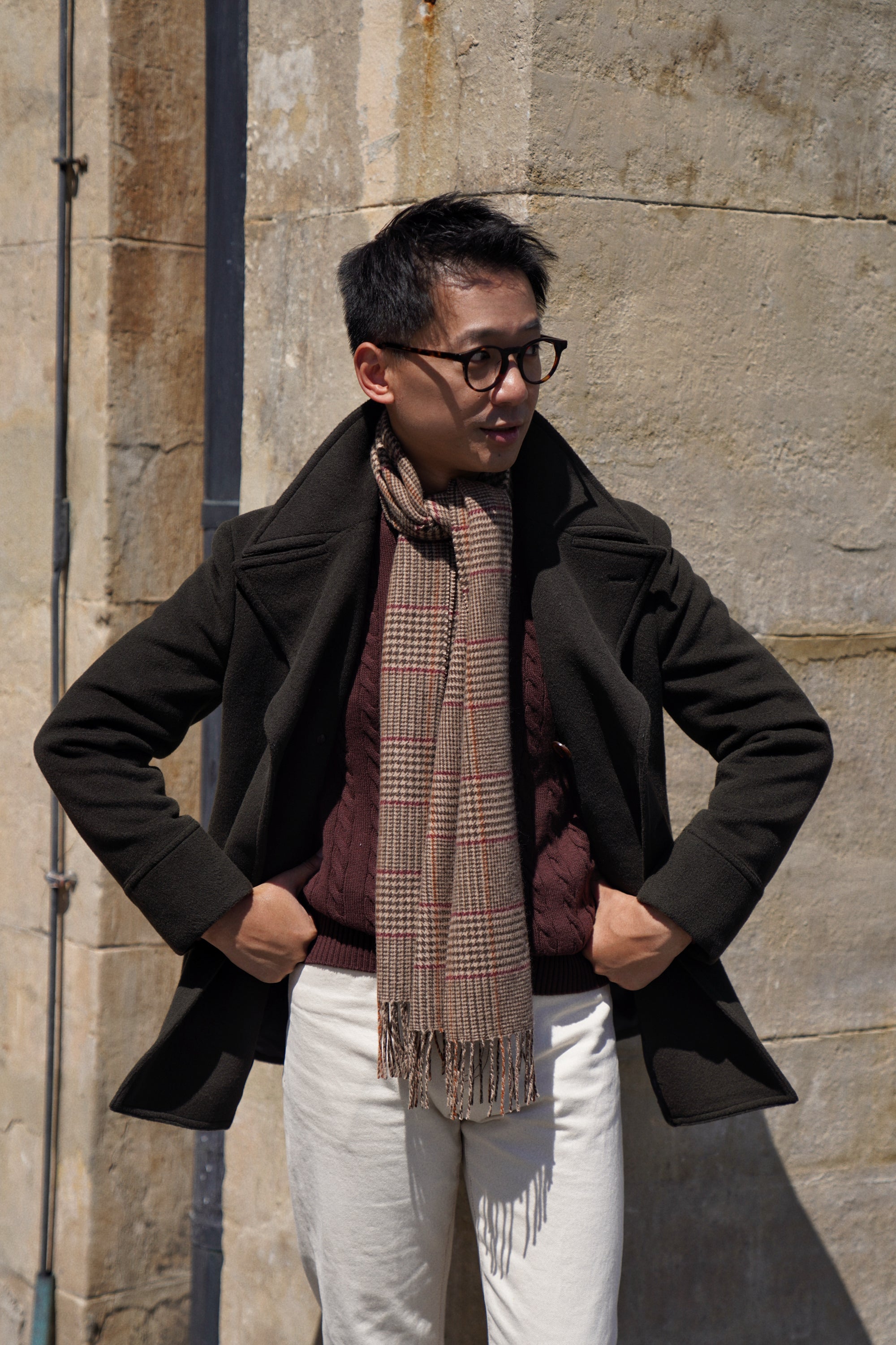 Military Wool Peacoat #155