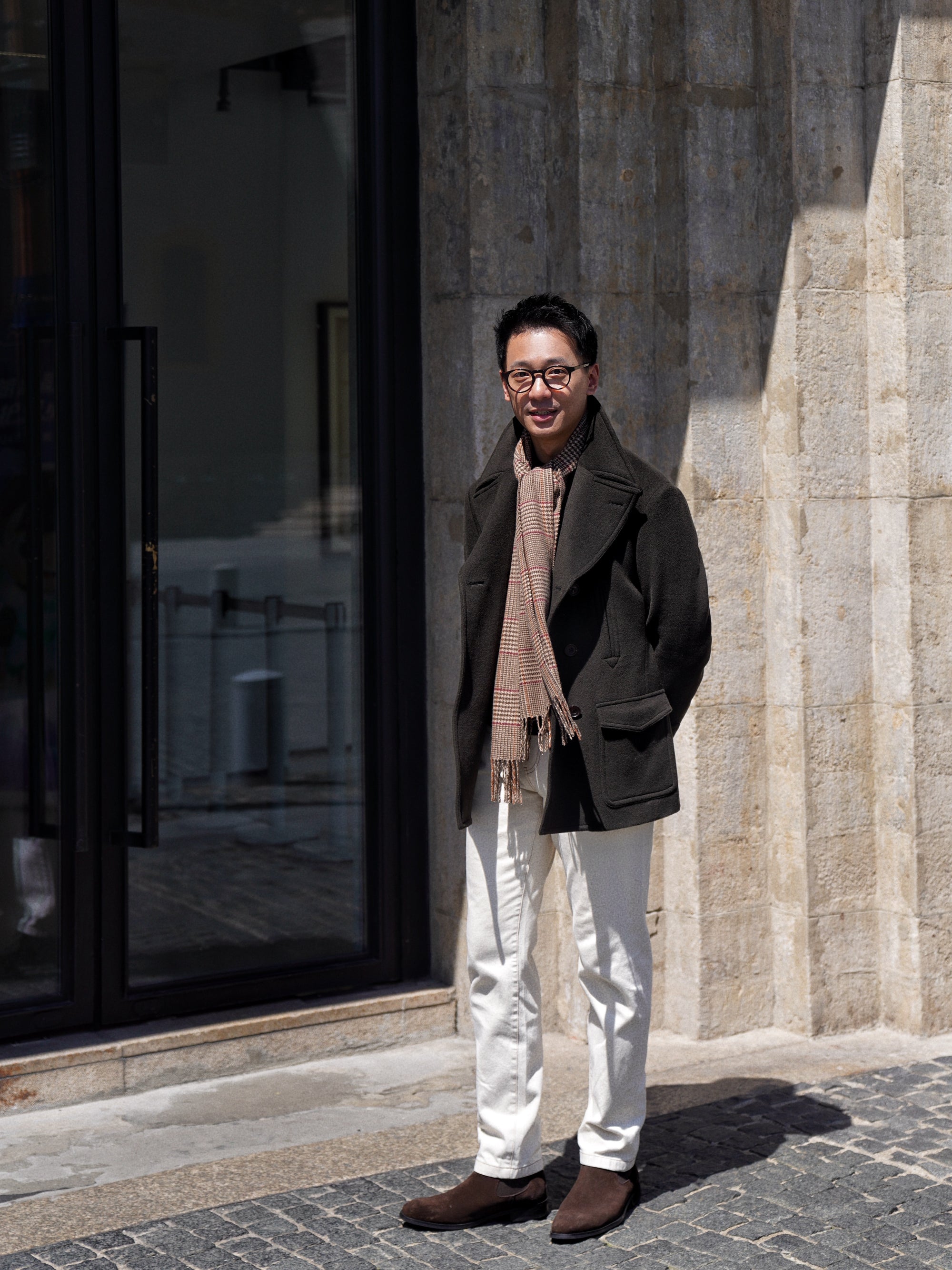 Military Wool Peacoat #155