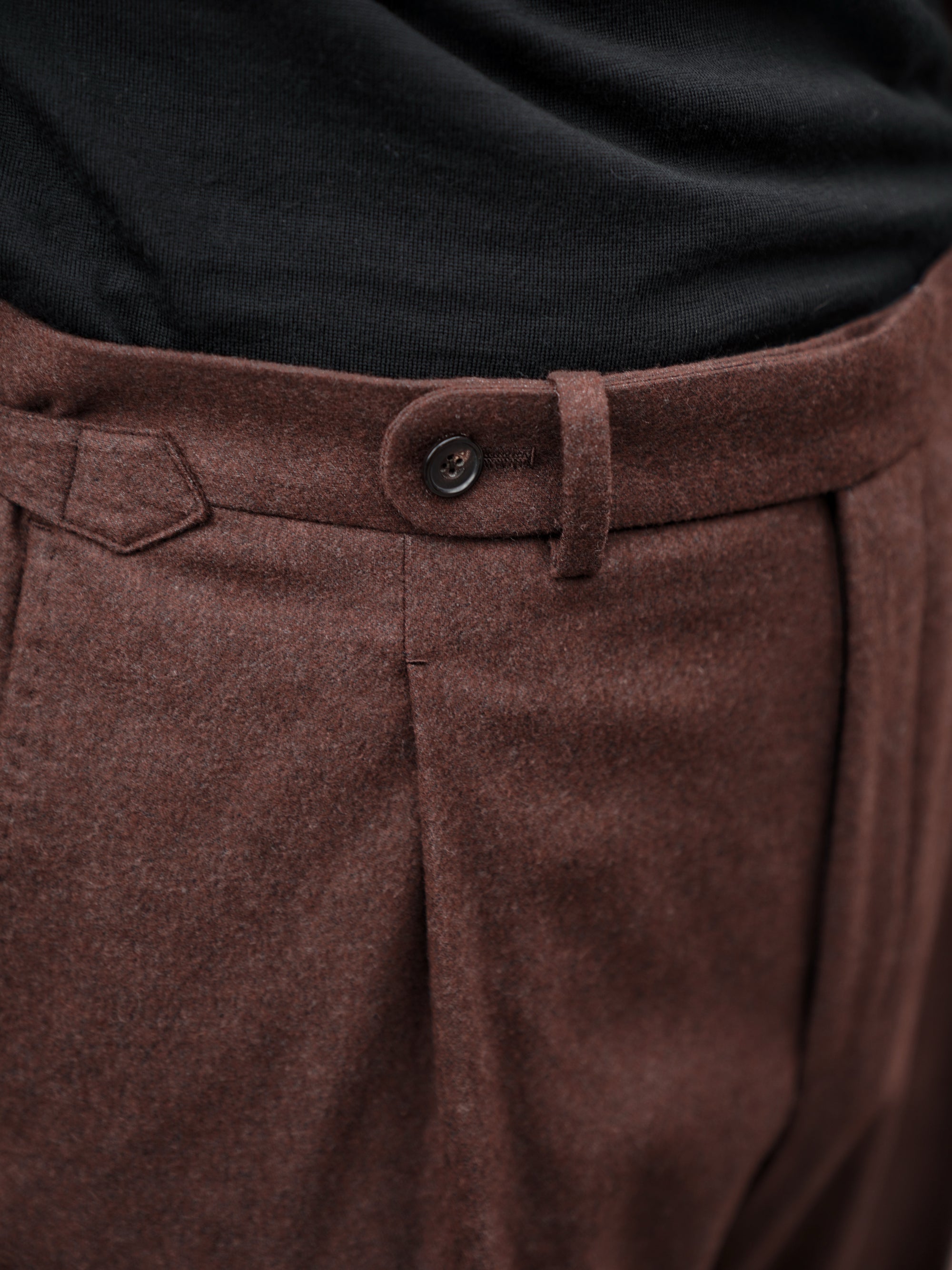 MTO Brick Red Worsted Flannel Suit #635
