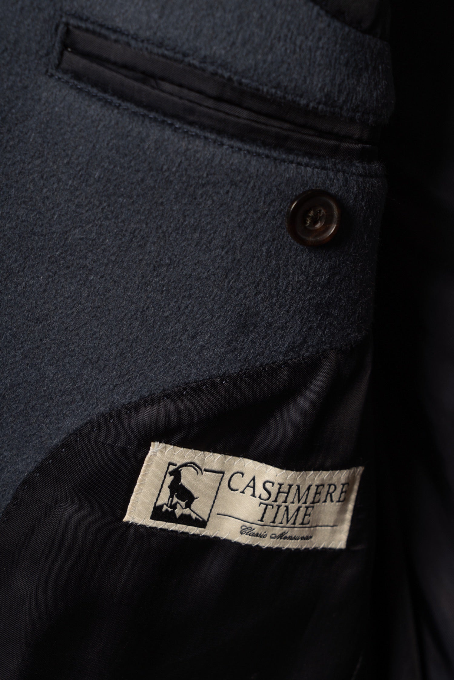 MTO Steel Blue Cashmere Polo Coat #825