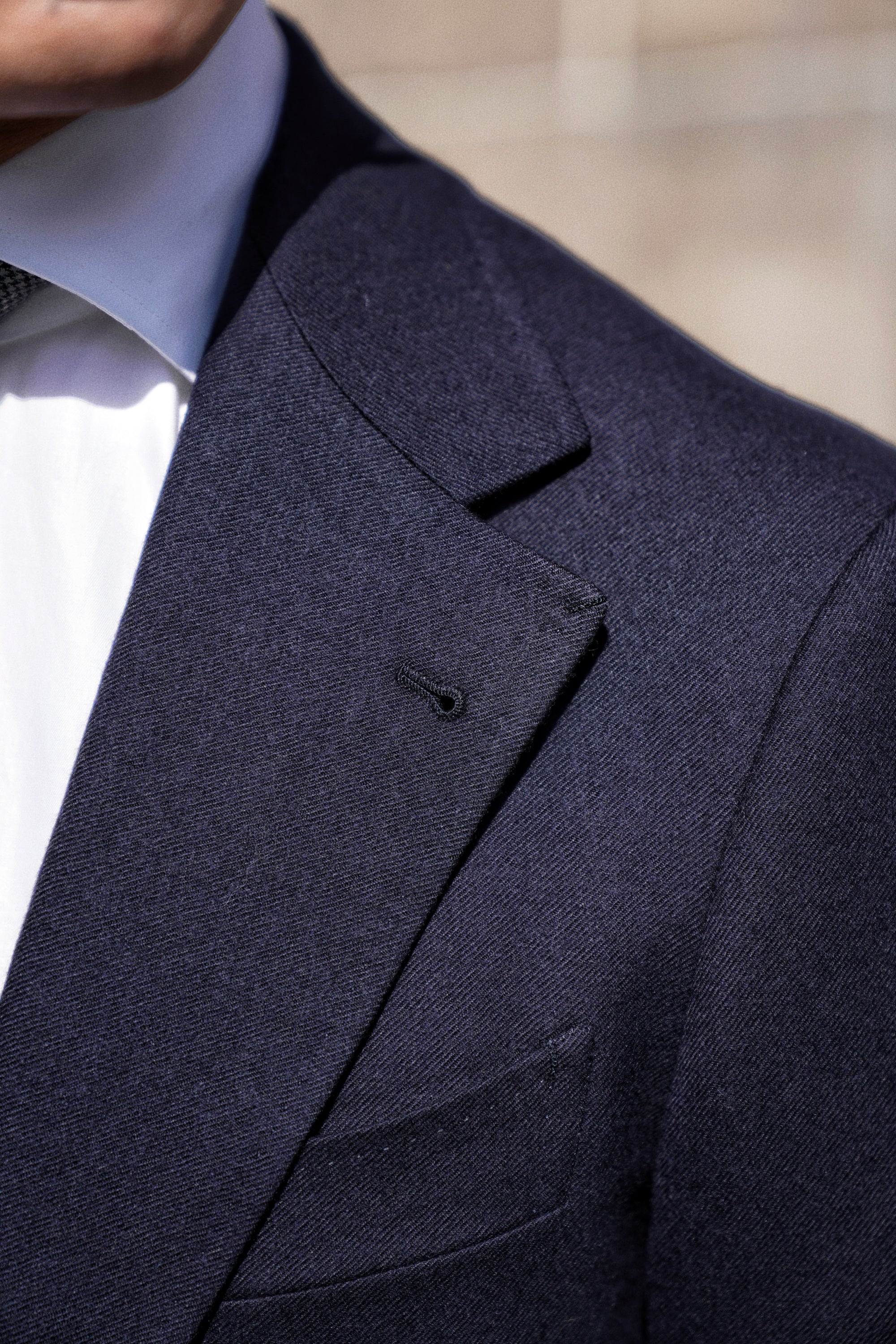 MTO Navy Twill 120s Worsted Flannel Suit #984