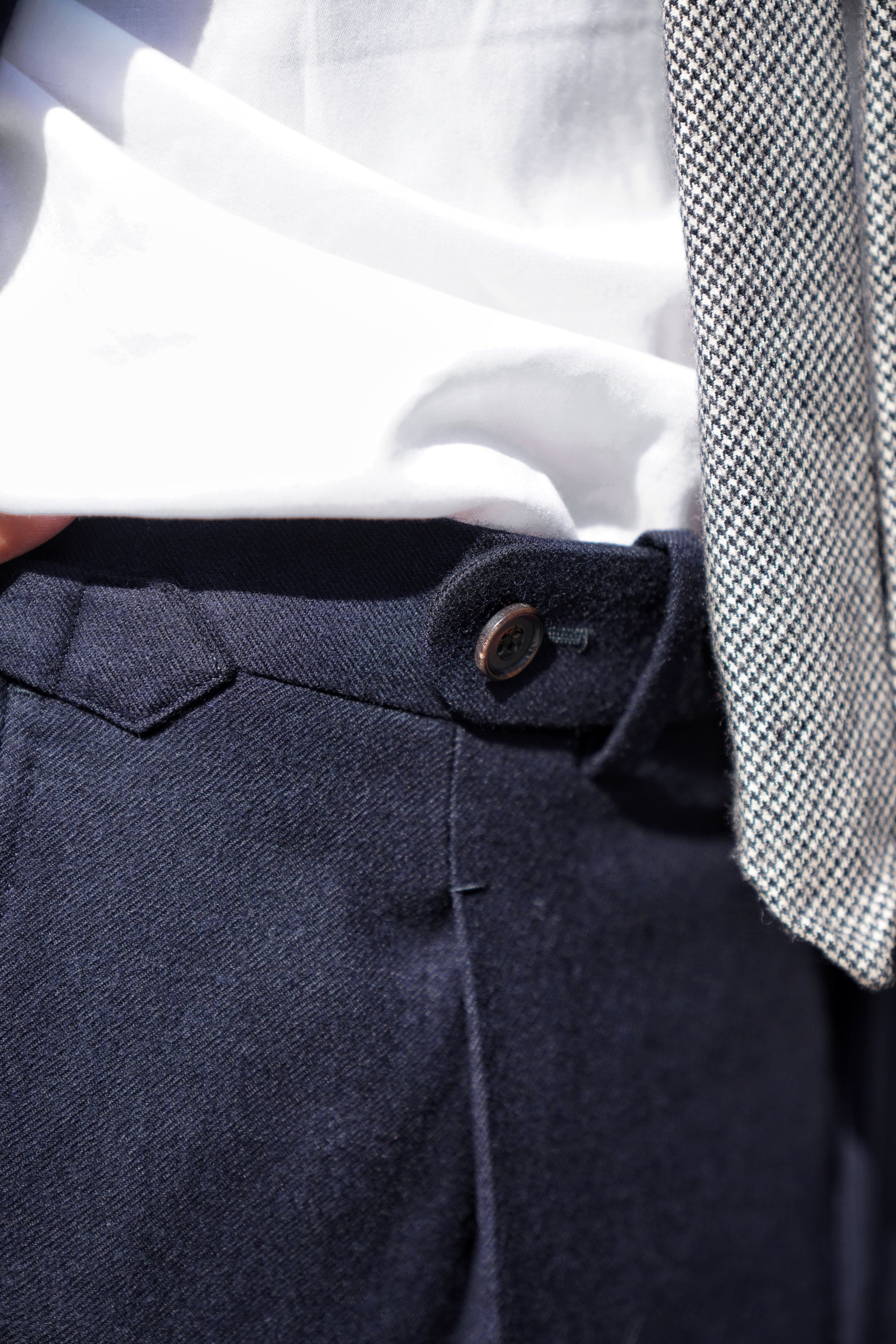 MTO Navy Twill 120s Worsted Flannel Suit #984