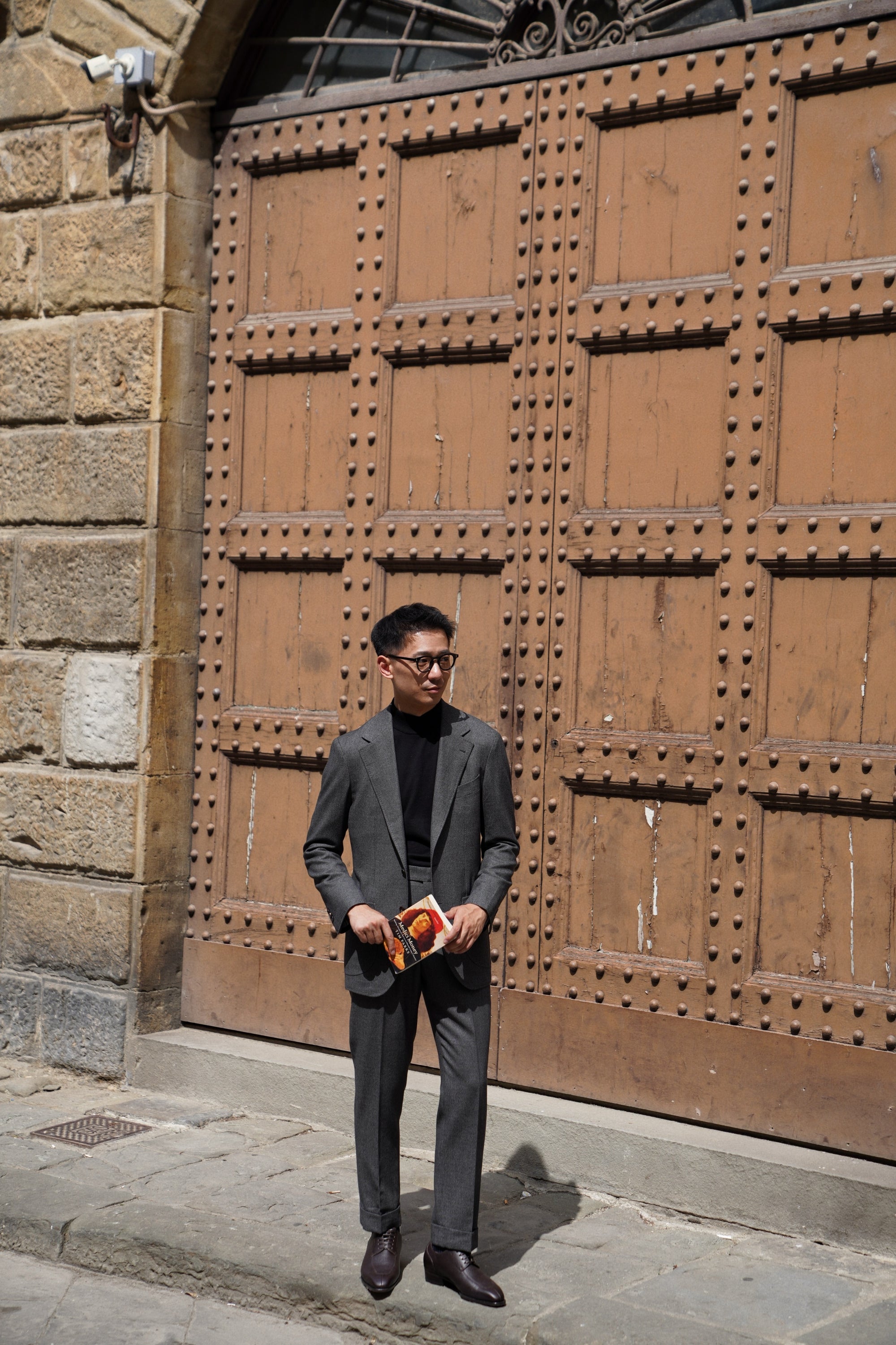 MTO Mid Grey Birdseye Worsted Suit #600