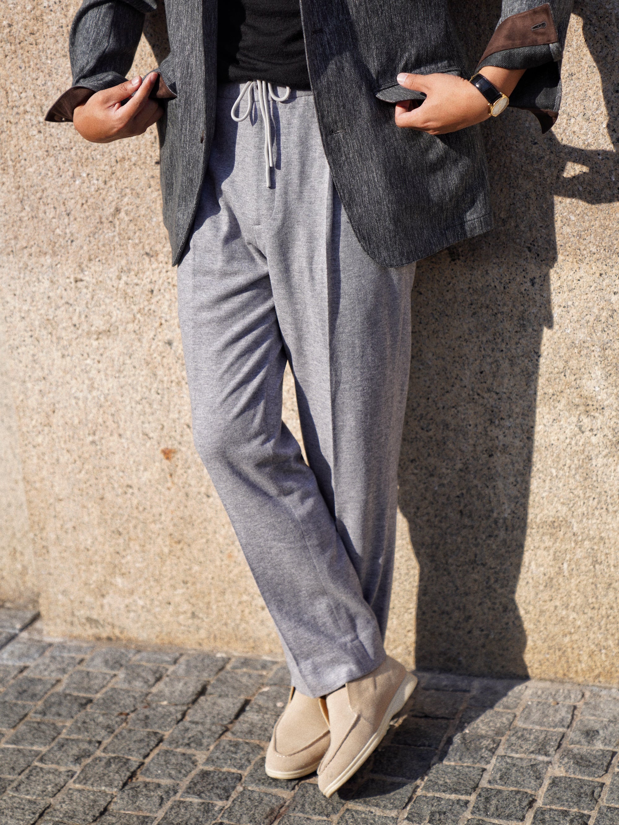 Knitted Wool Drawstring Trousers #991 #992 #993