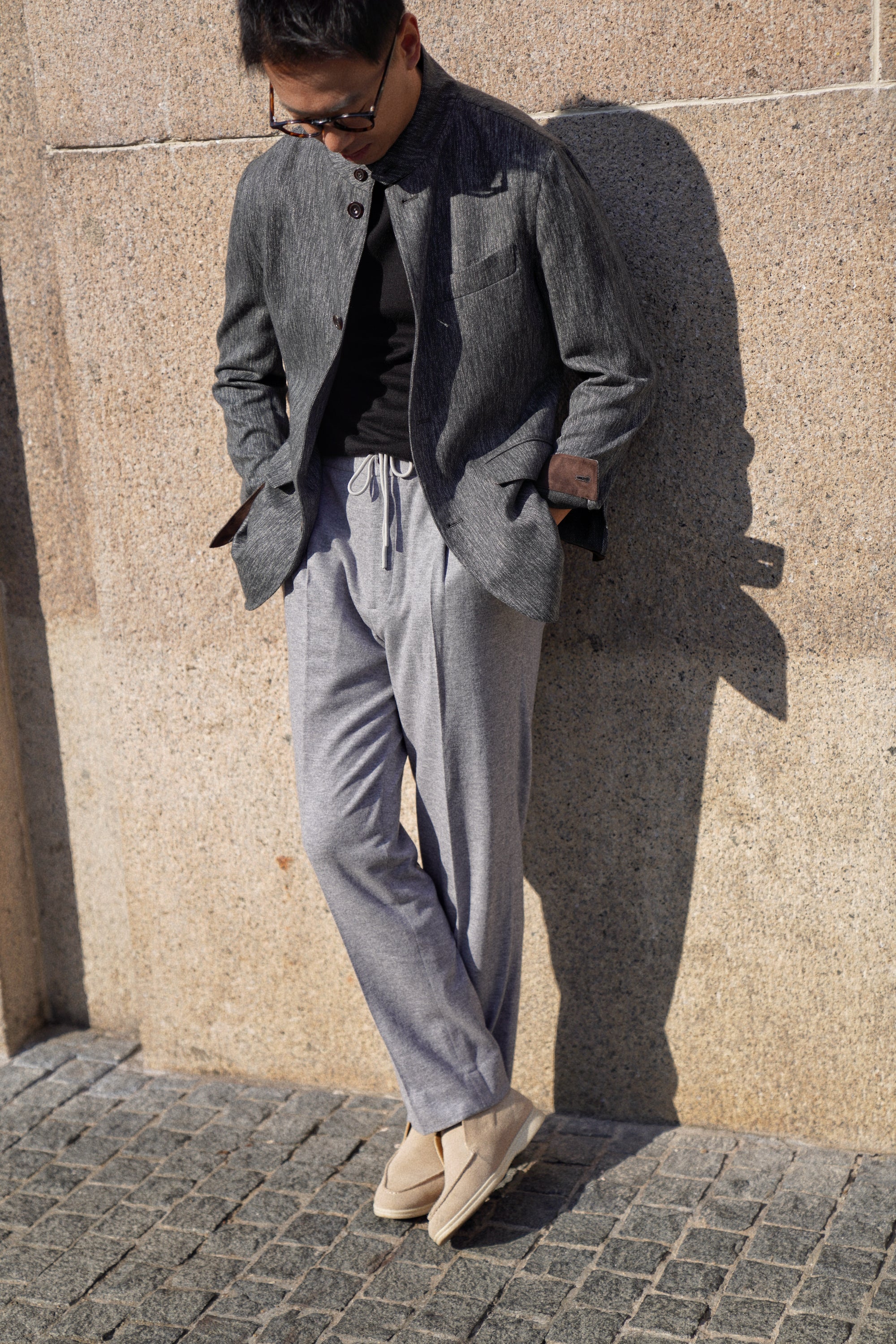 Knitted Wool Drawstring Trousers #991 #992 #993