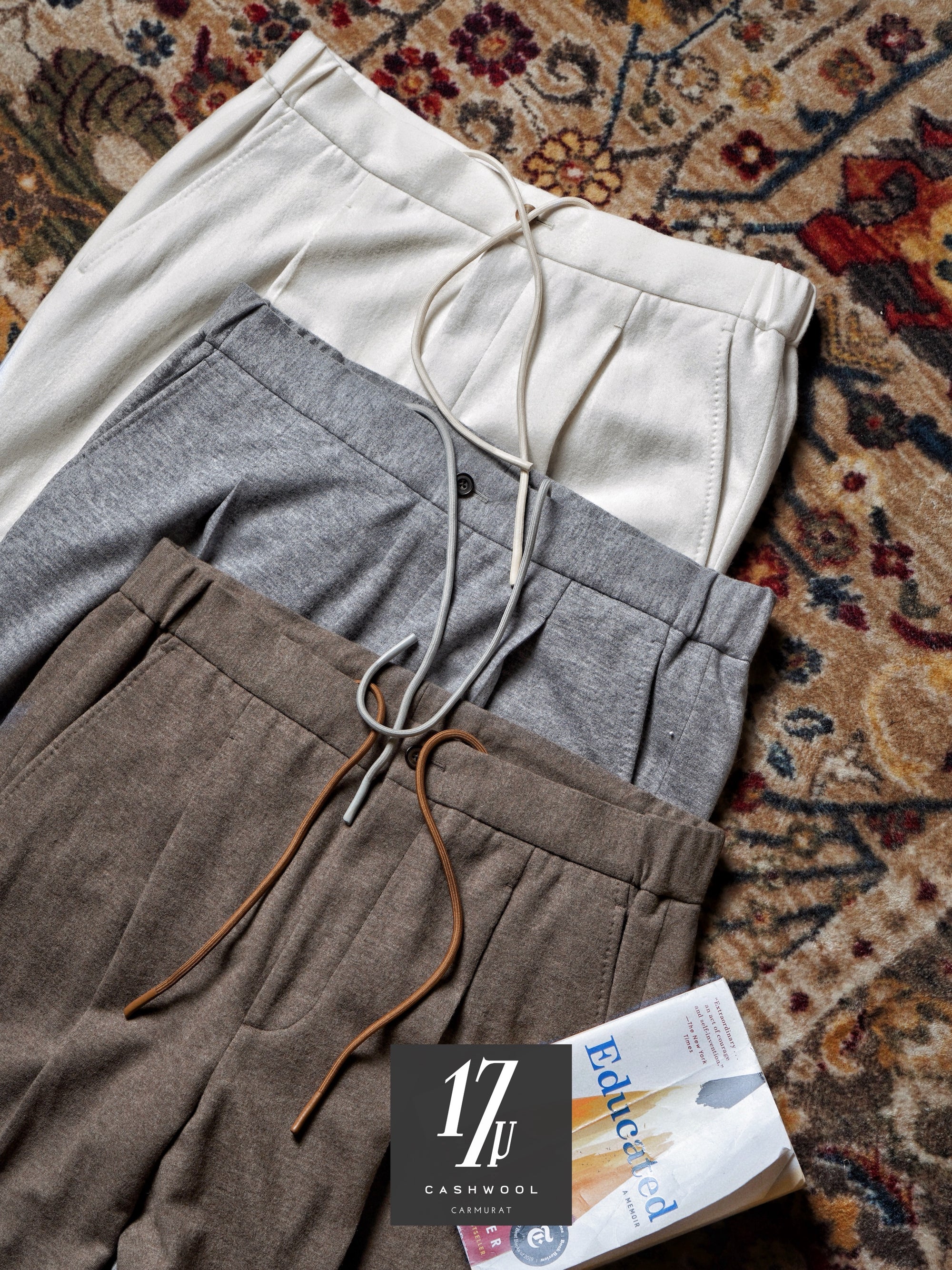 Knitted Wool Drawstring Trousers #991 #992 #993