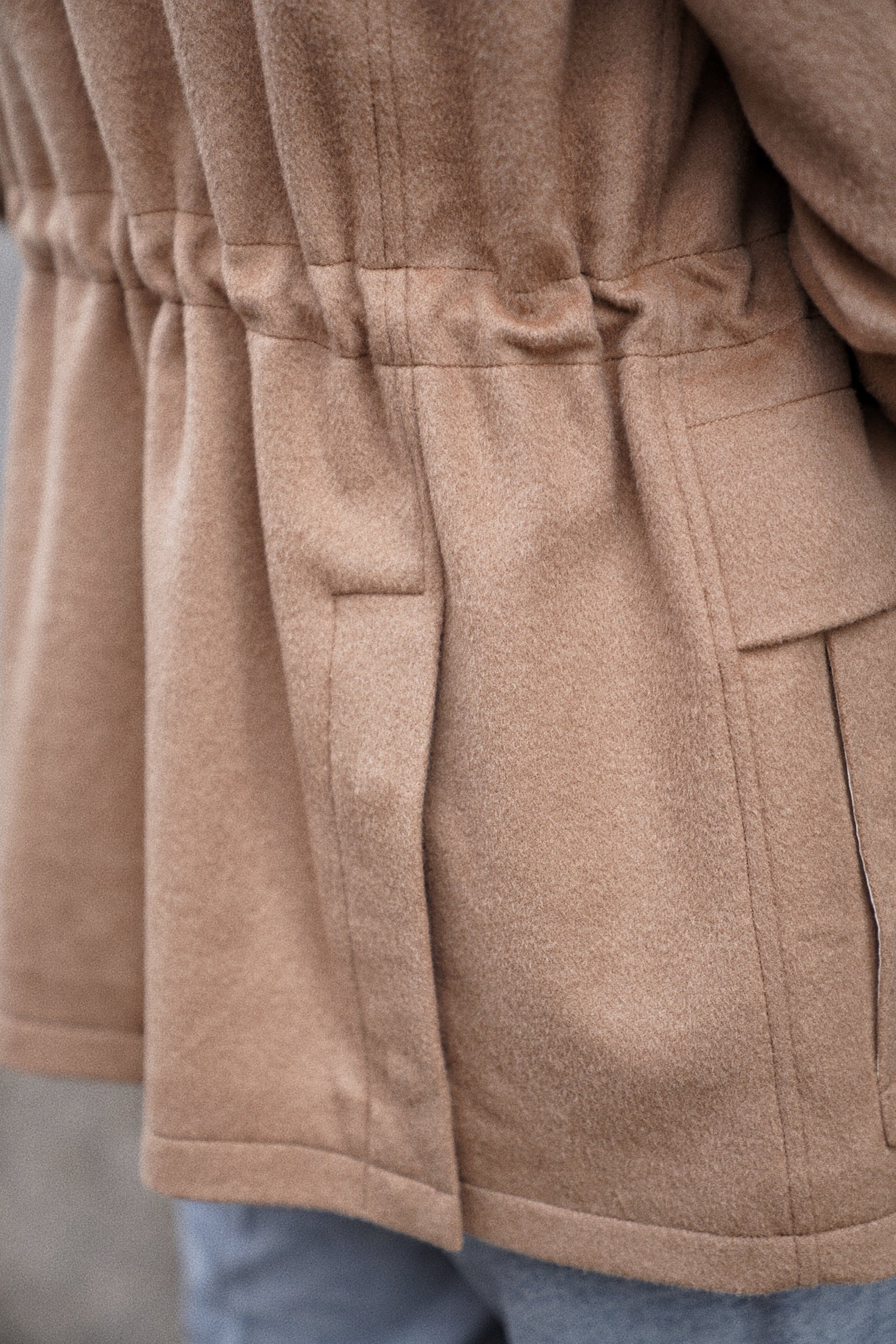 Camel Wool Cashmere M65 Jacket #404