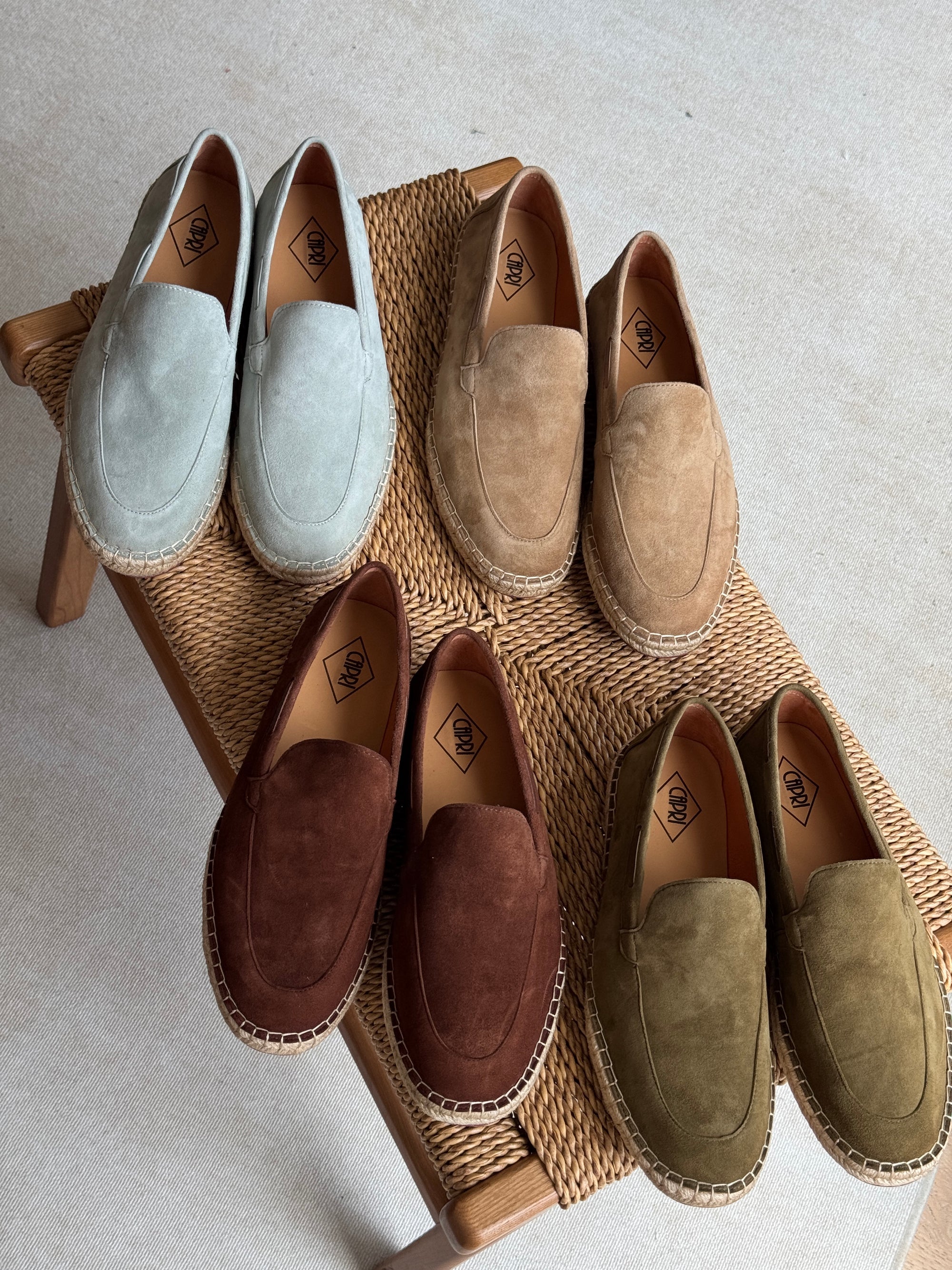 Capri Sheepskin Suede Espadrille