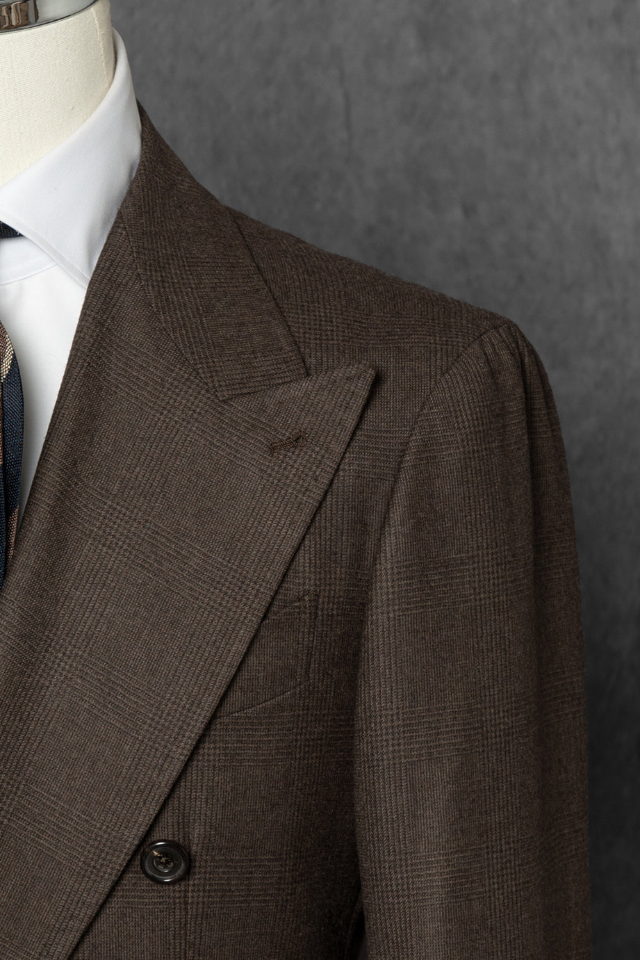 Brown Glen Check Flannel Suit #25
