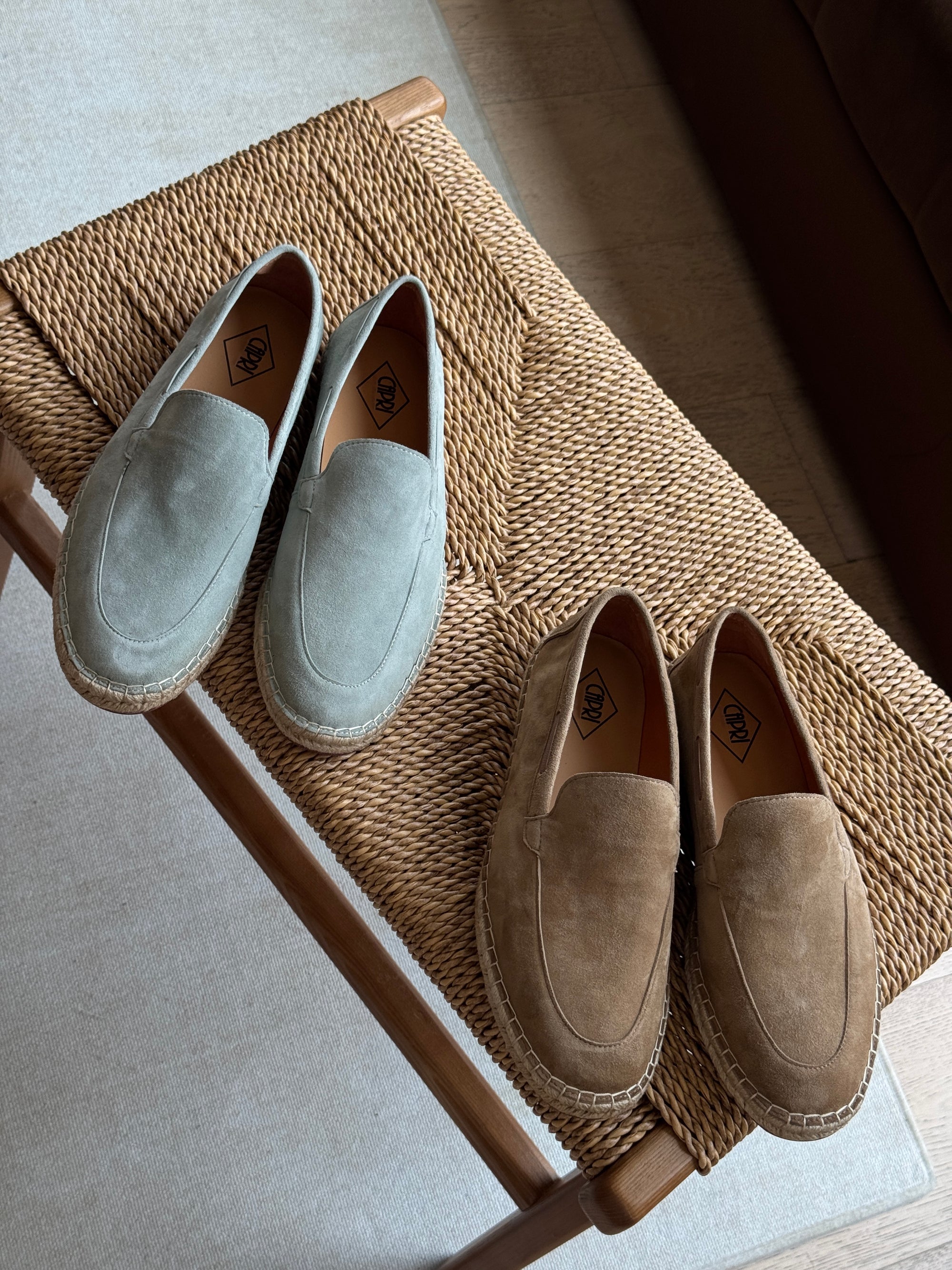 Capri Sheepskin Suede Espadrille