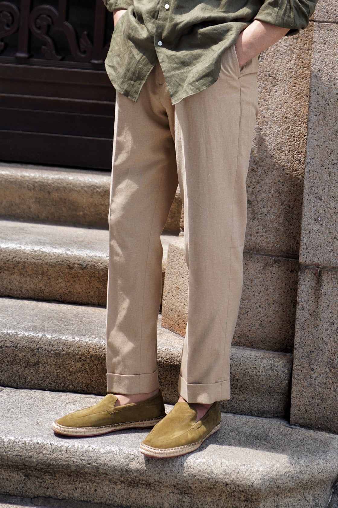Capri Sheepskin Suede Espadrille