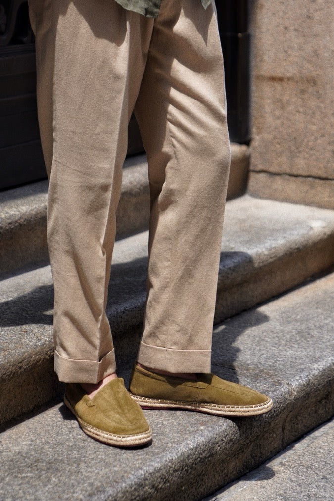 Capri Sheepskin Suede Espadrille