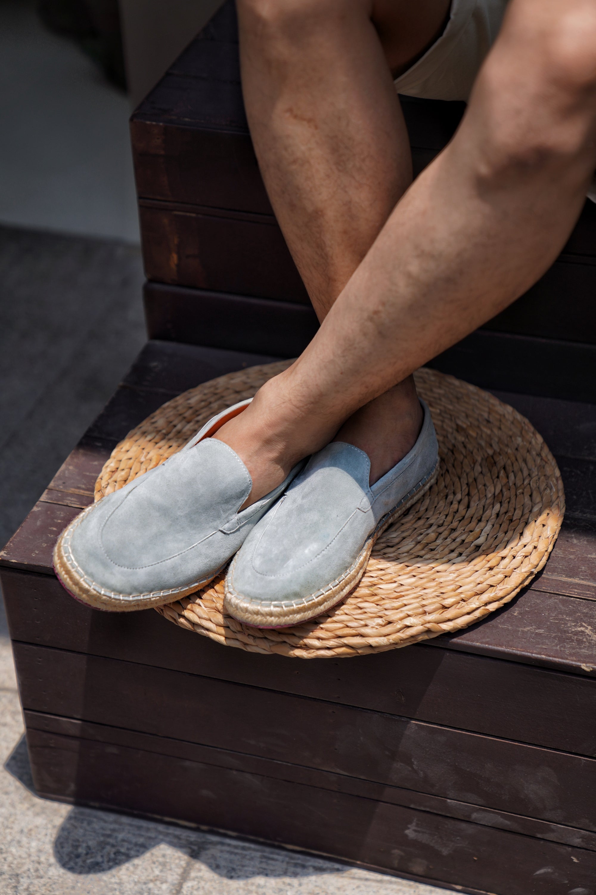 Capri Sheepskin Suede Espadrille