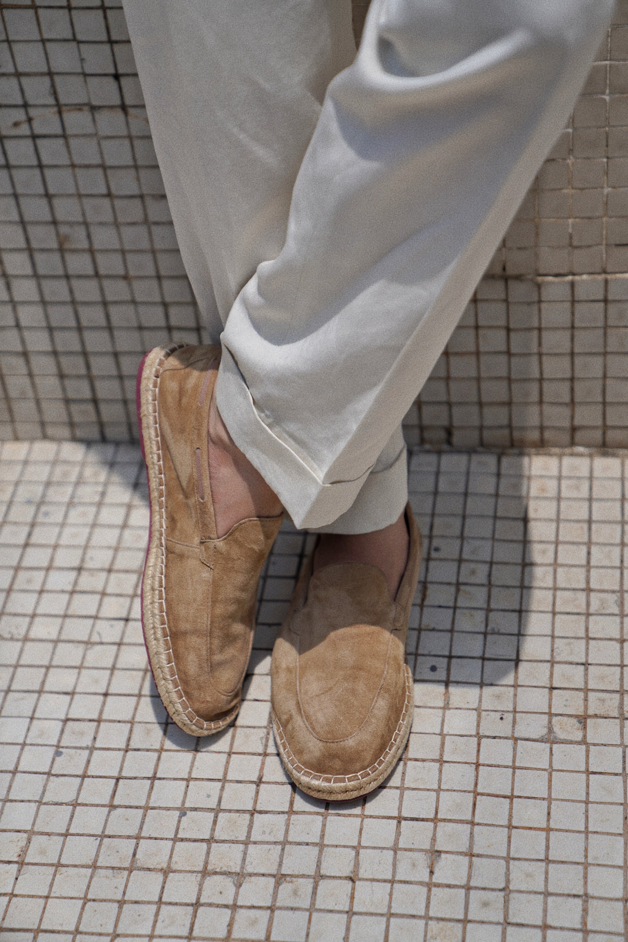 Capri Sheepskin Suede Espadrille