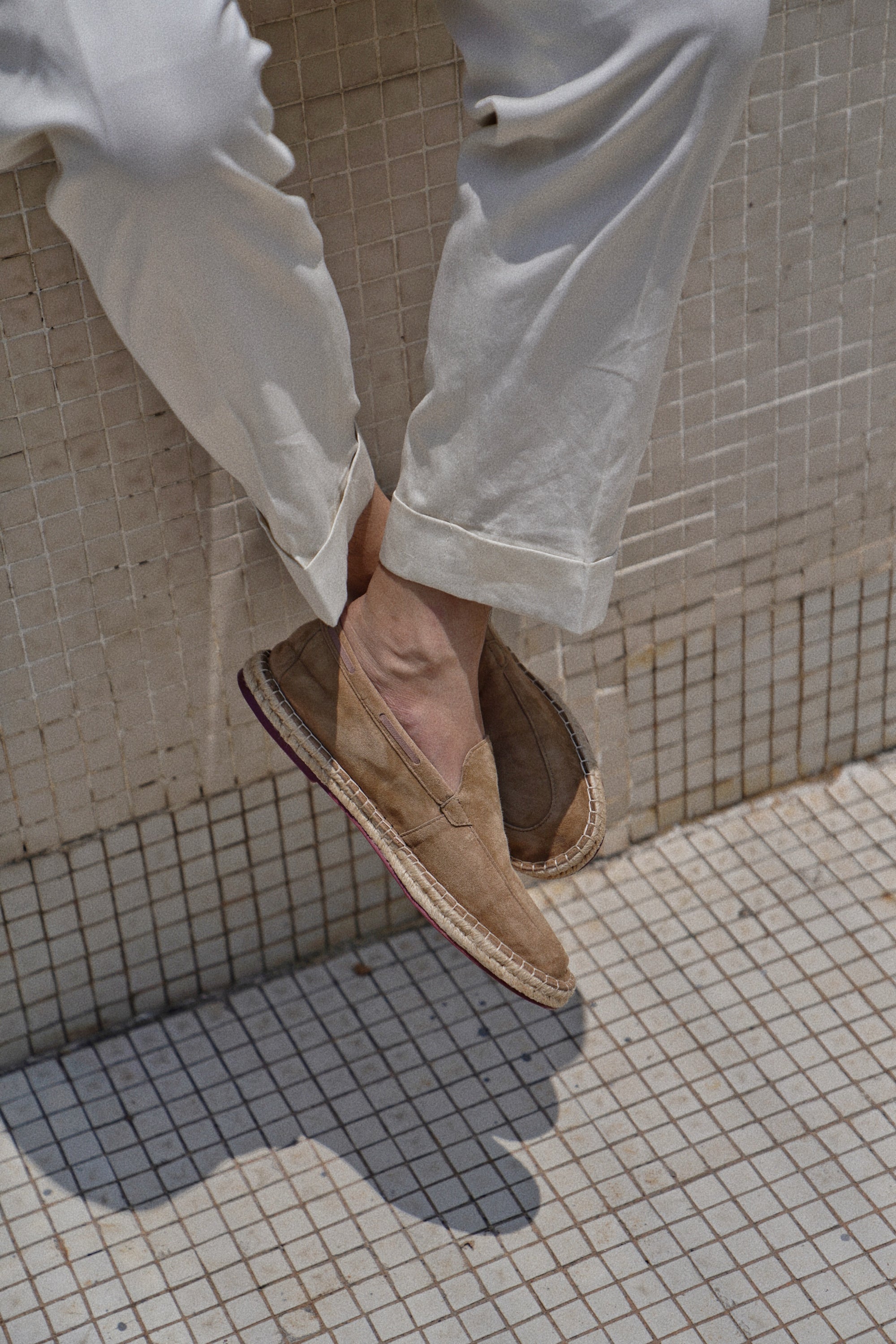 Capri Sheepskin Suede Espadrille