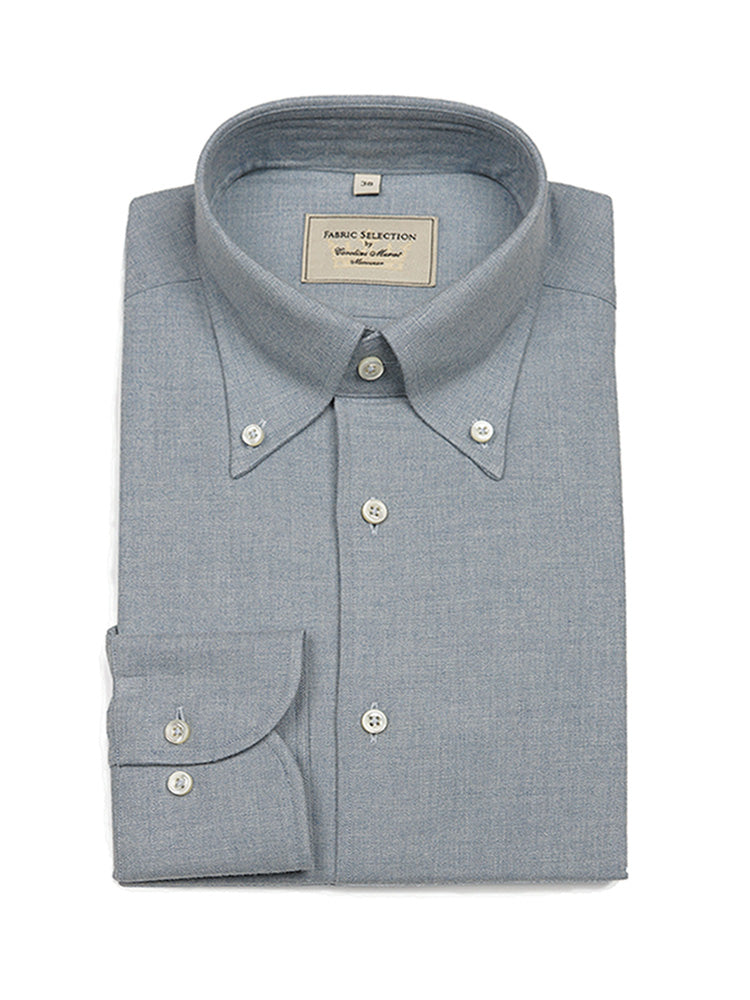 MTO Pale Blue Flannel Shirt